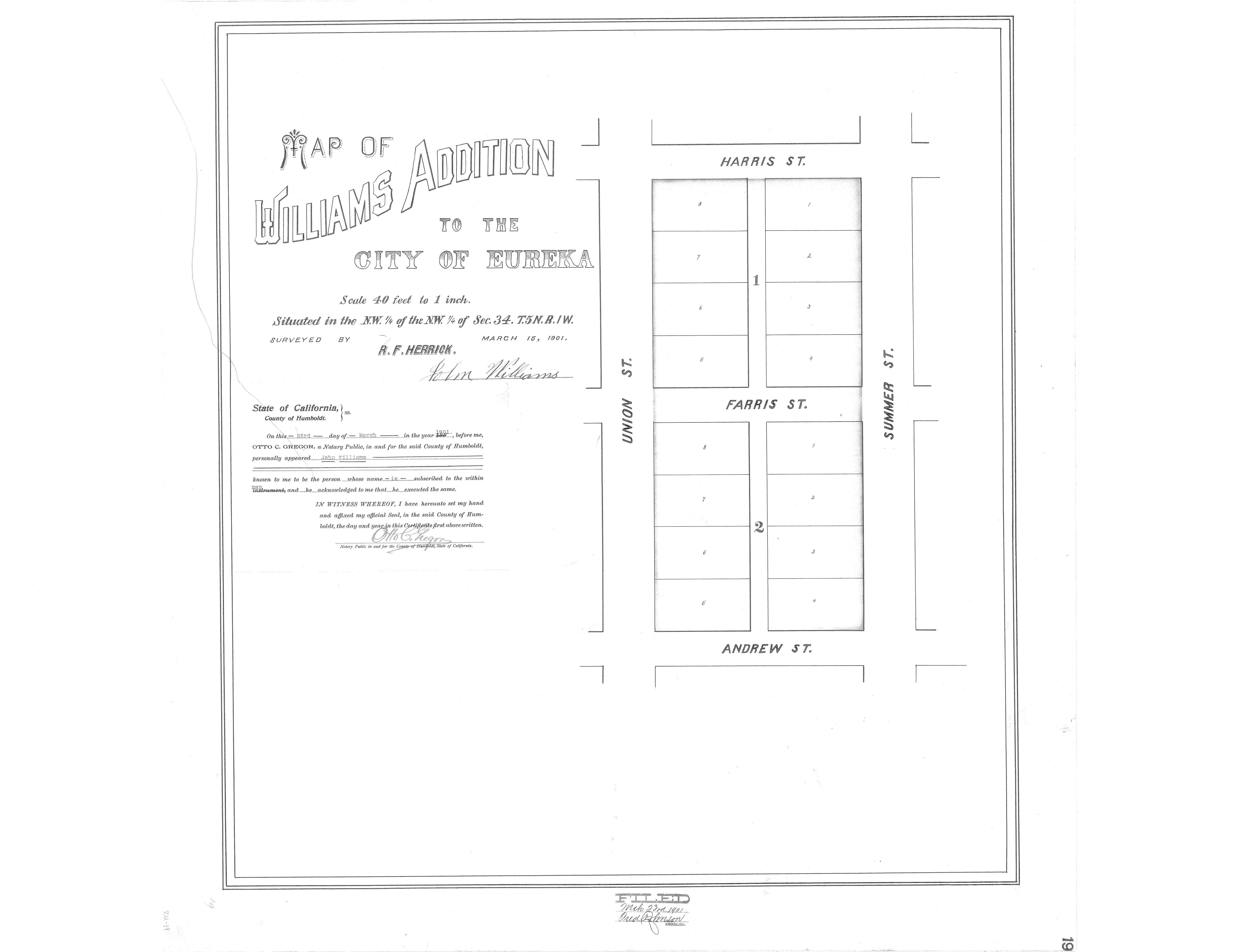 Book 8 Page 19 of Map Type RM