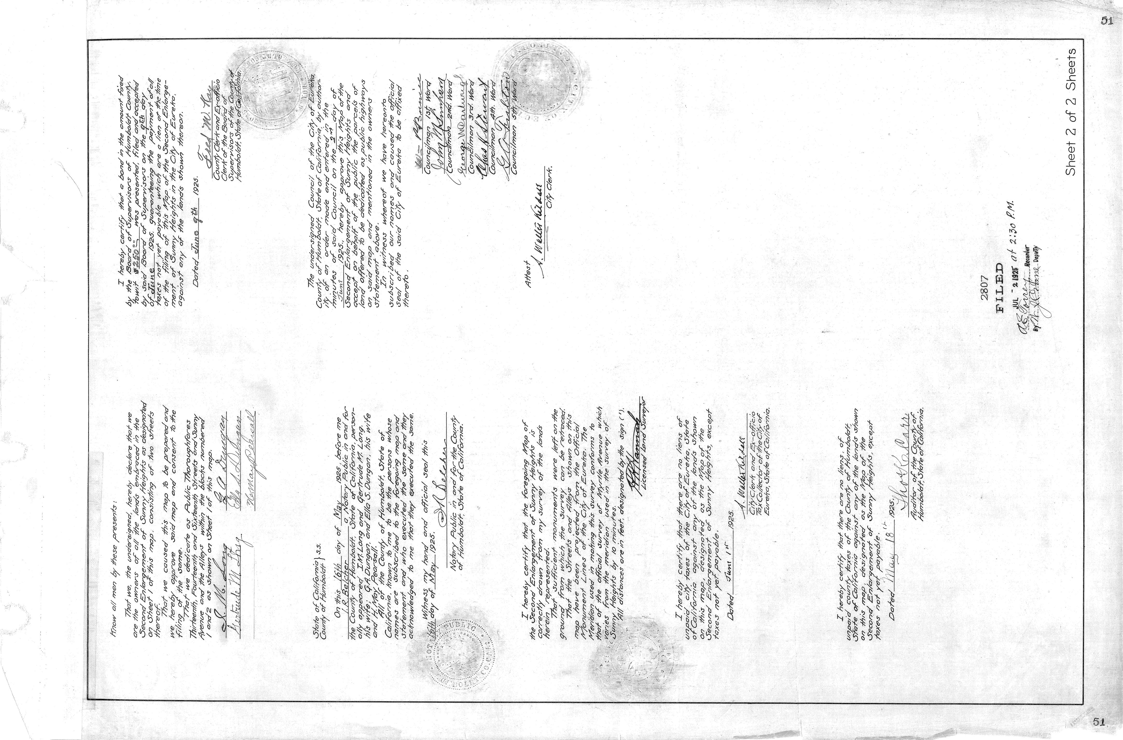 Book 11 Page 51 of Map Type RM