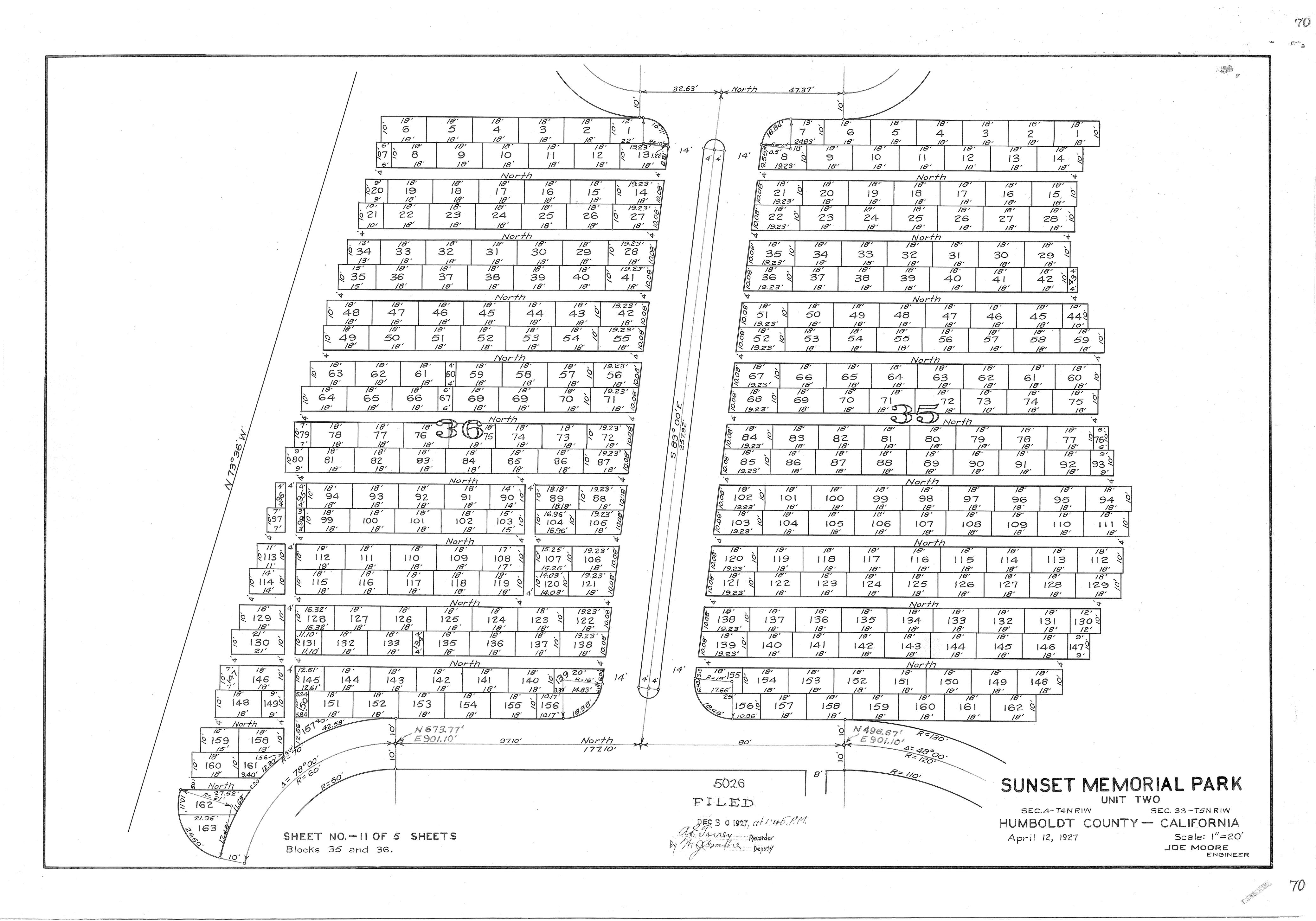 Book 11 Page 70 of Map Type RM