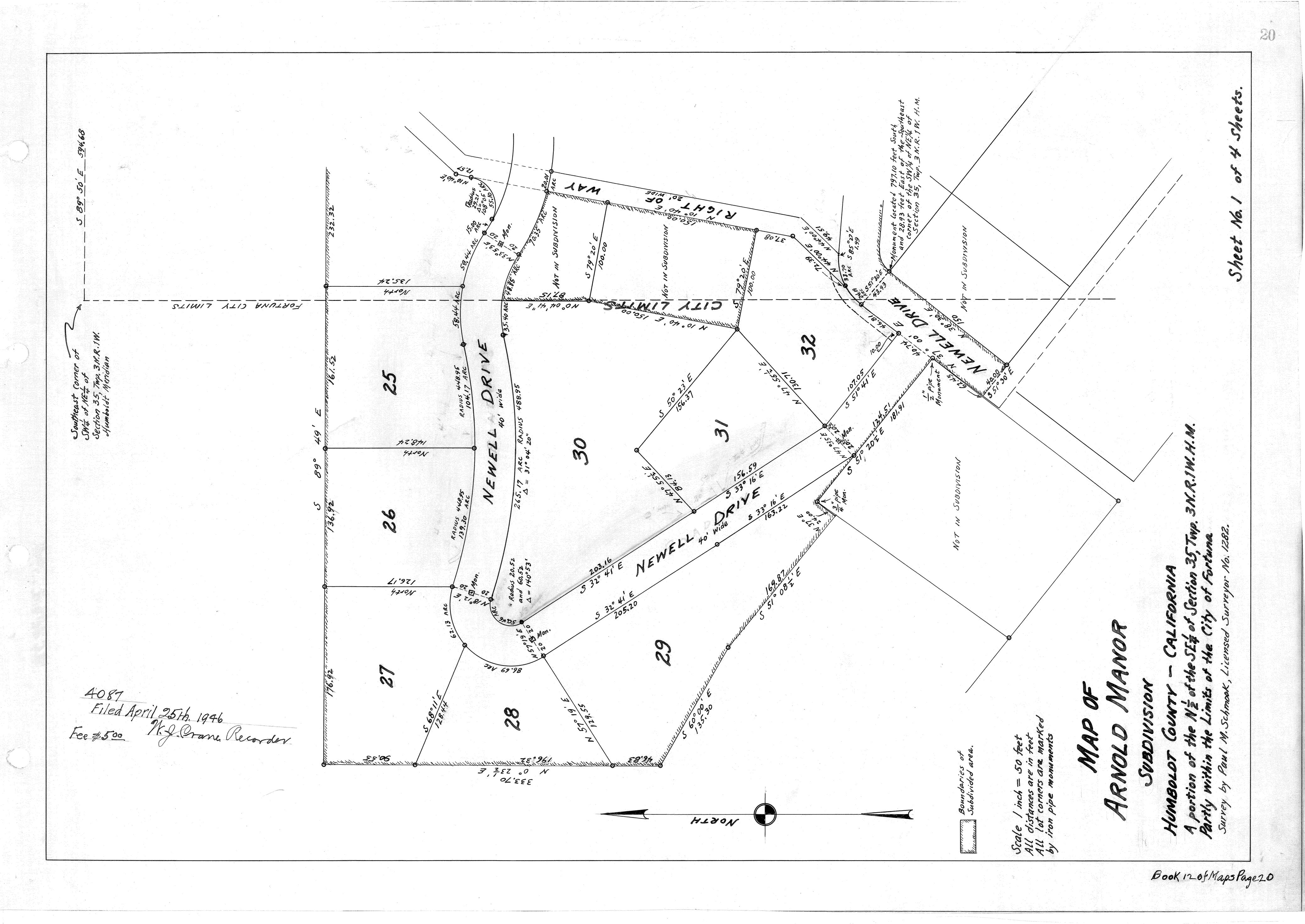 Book 12 Page 20 of Map Type RM