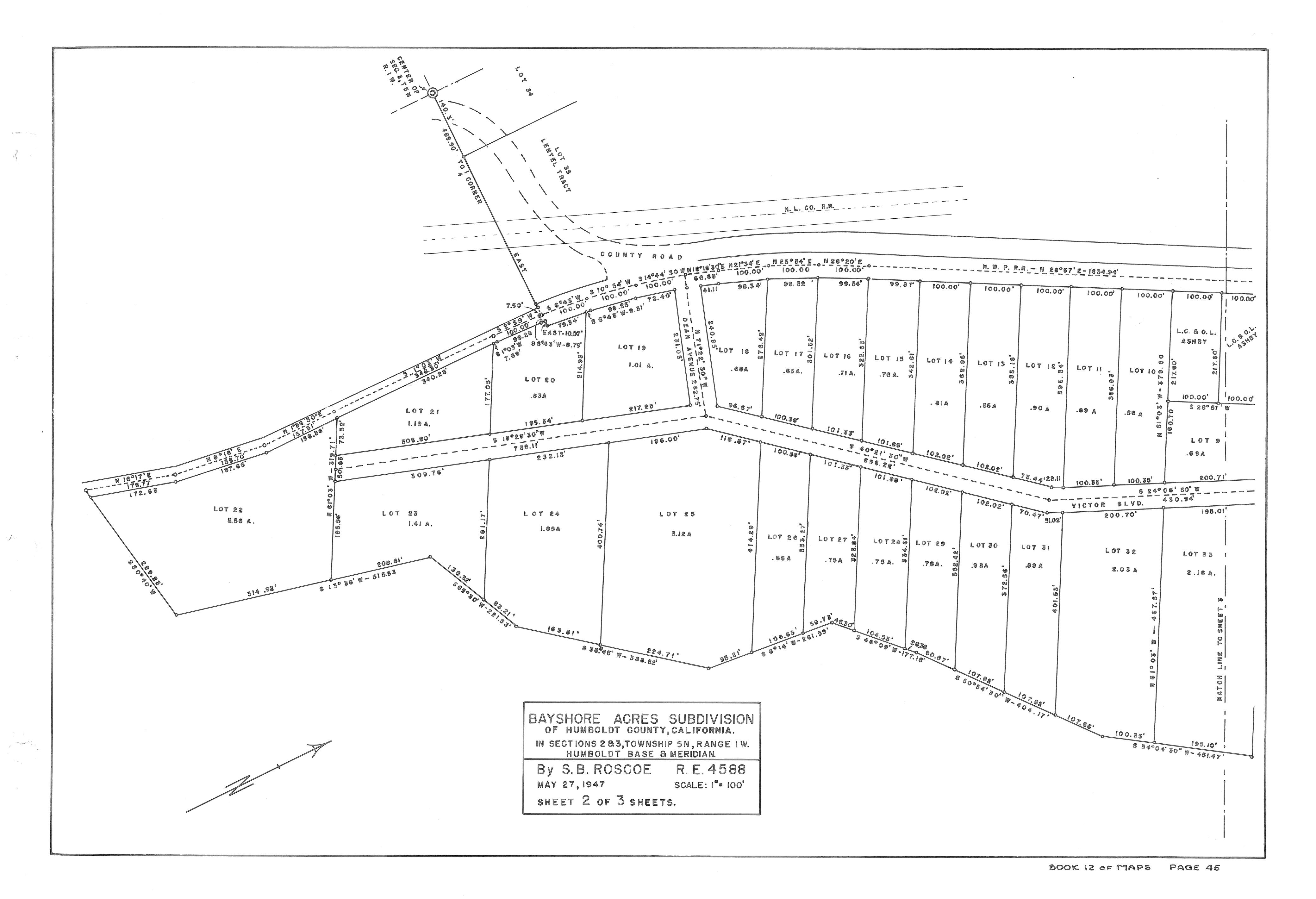 Book 12 Page 45 of Map Type RM