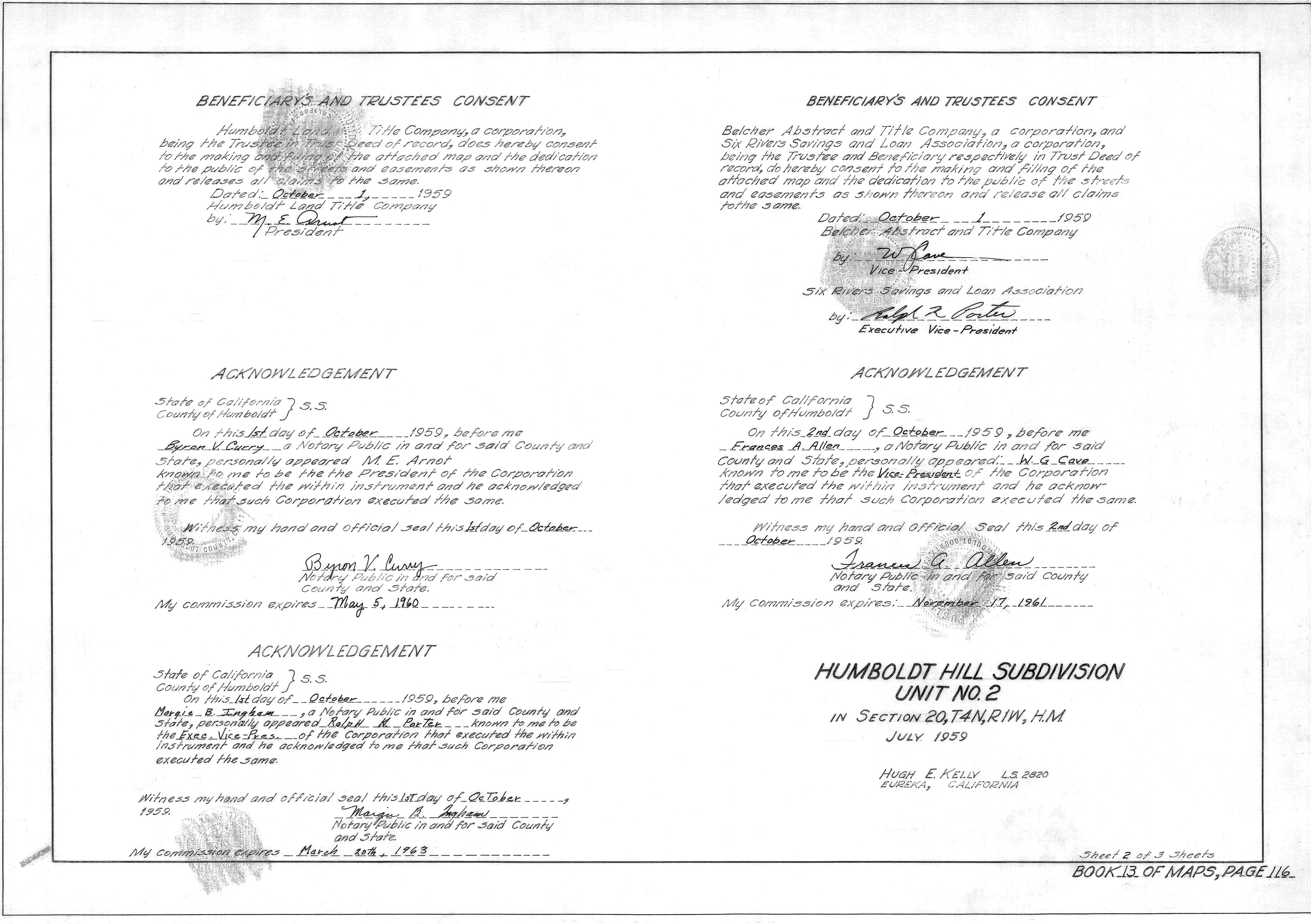 Book 13 Page 116 of Map Type RM