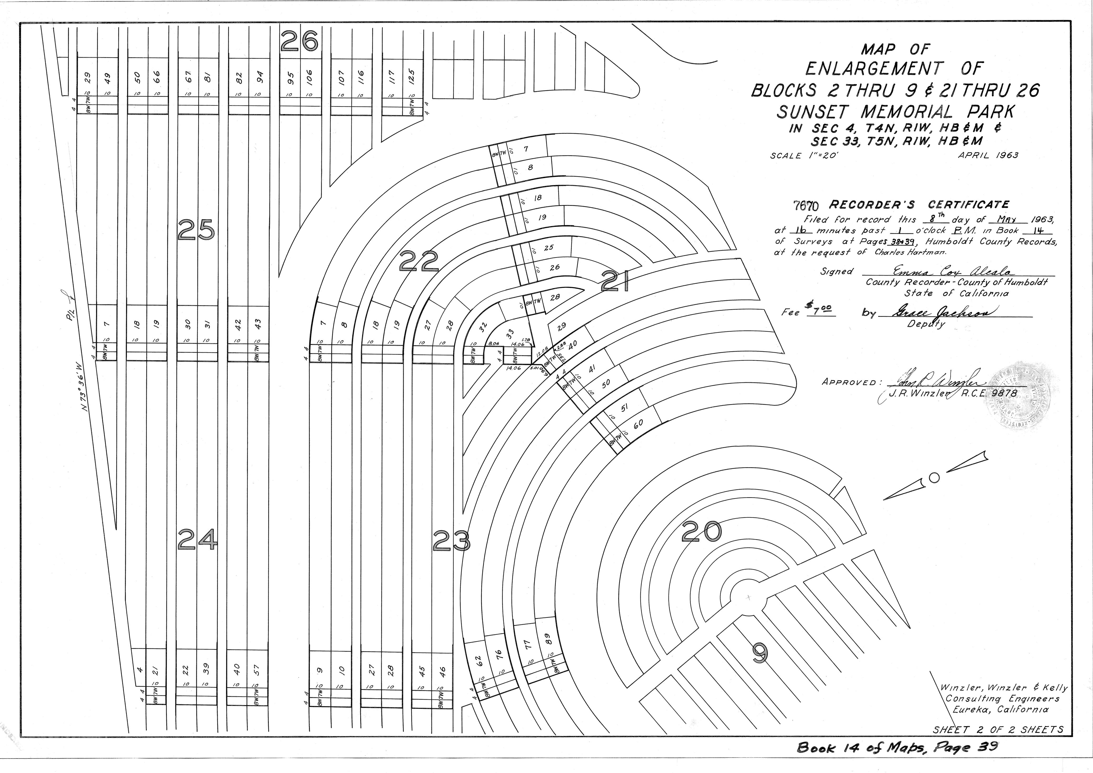Book 14 Page 39 of Map Type RM