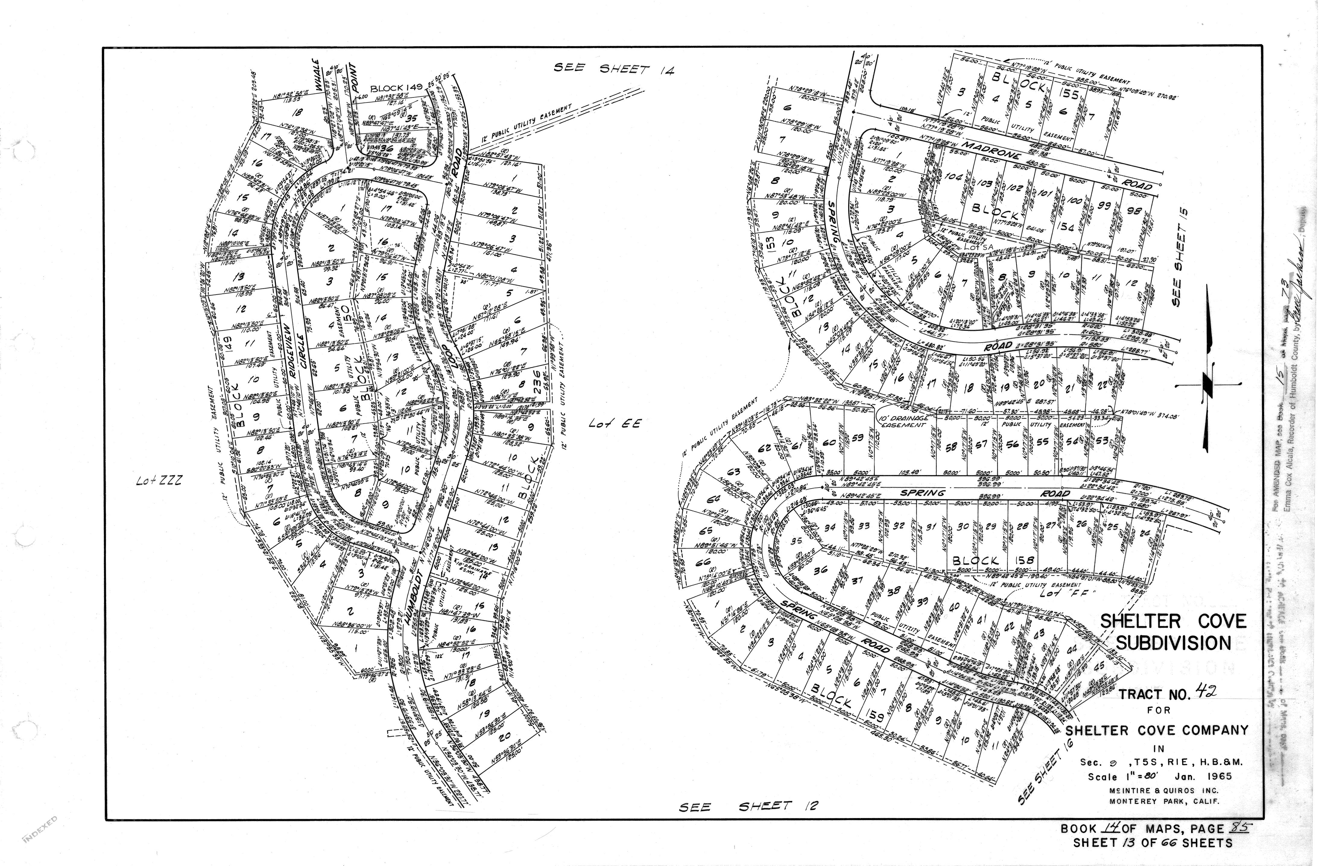 Book 14 Page 85 of Map Type RM