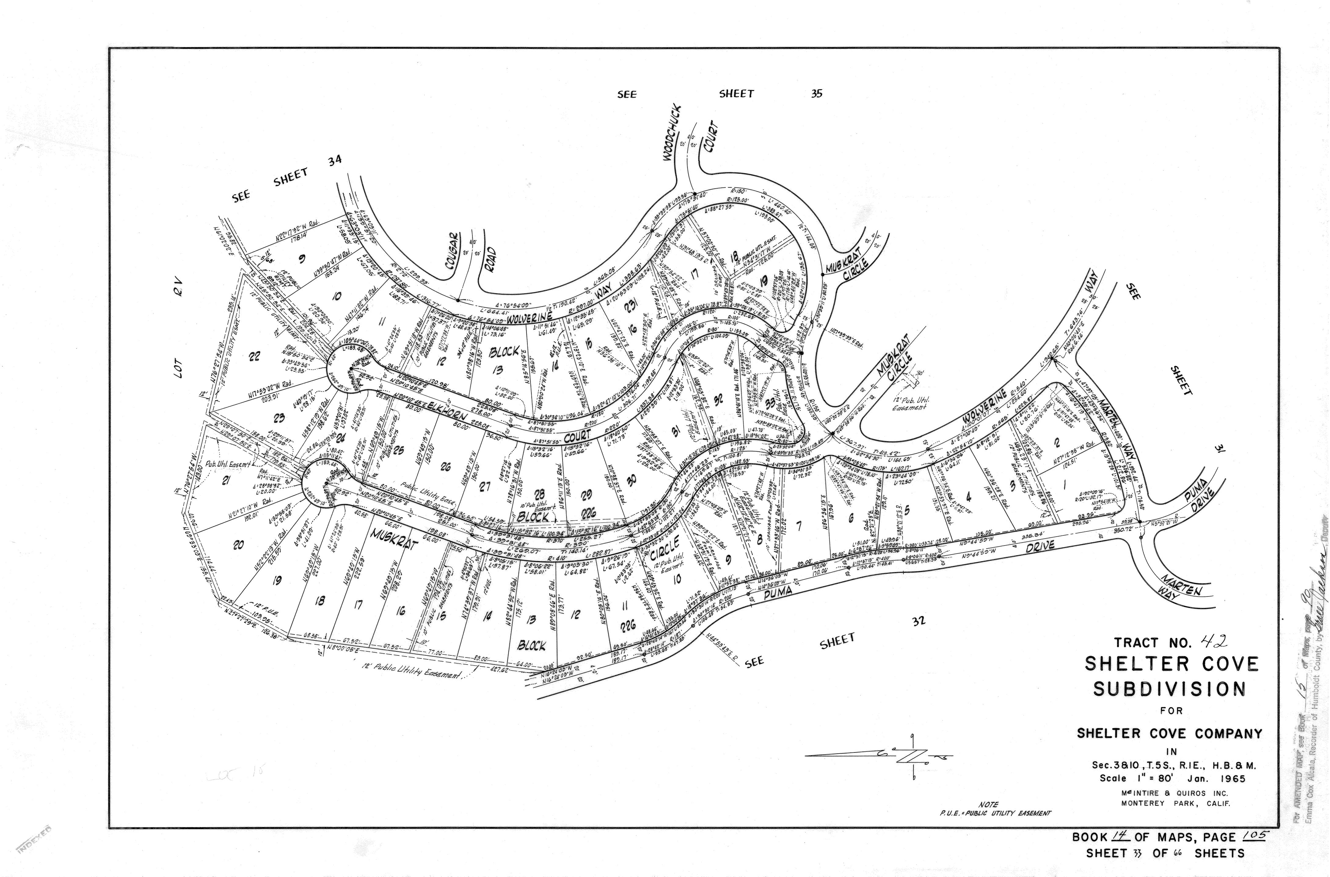 Book 14 Page 105 of Map Type RM