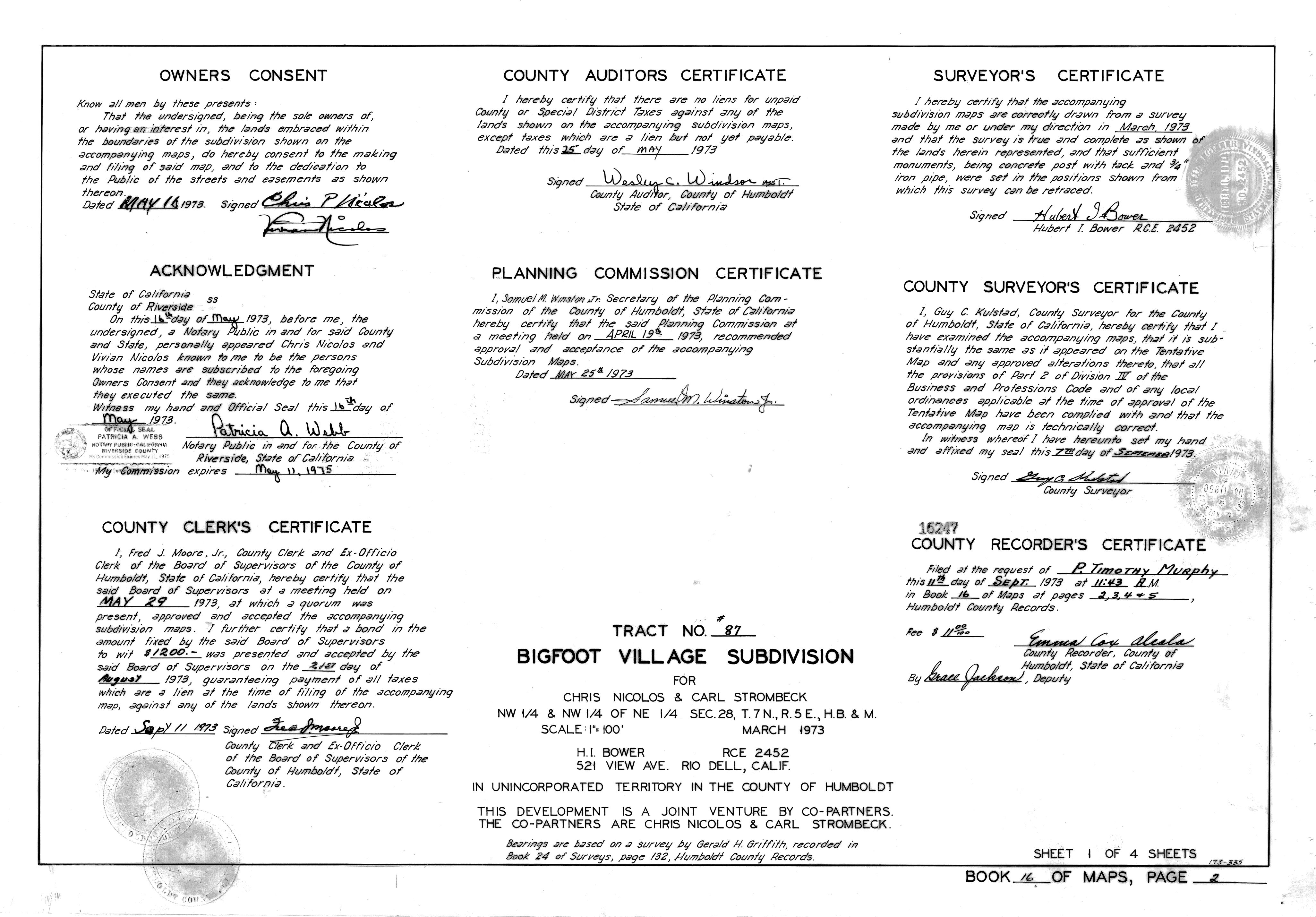 Book 16 Page 2 of Map Type RM