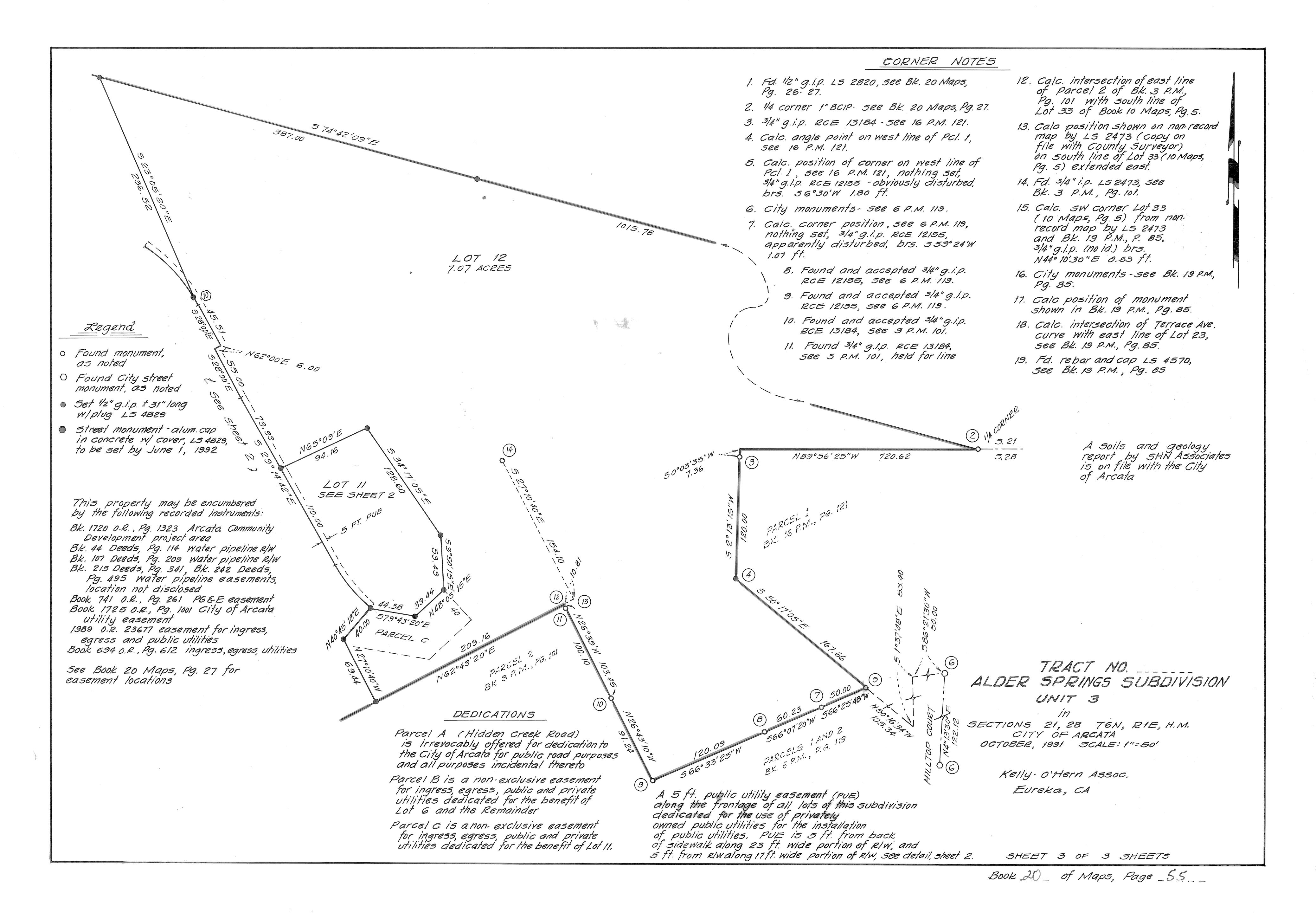 Book 20 Page 55 of Map Type RM