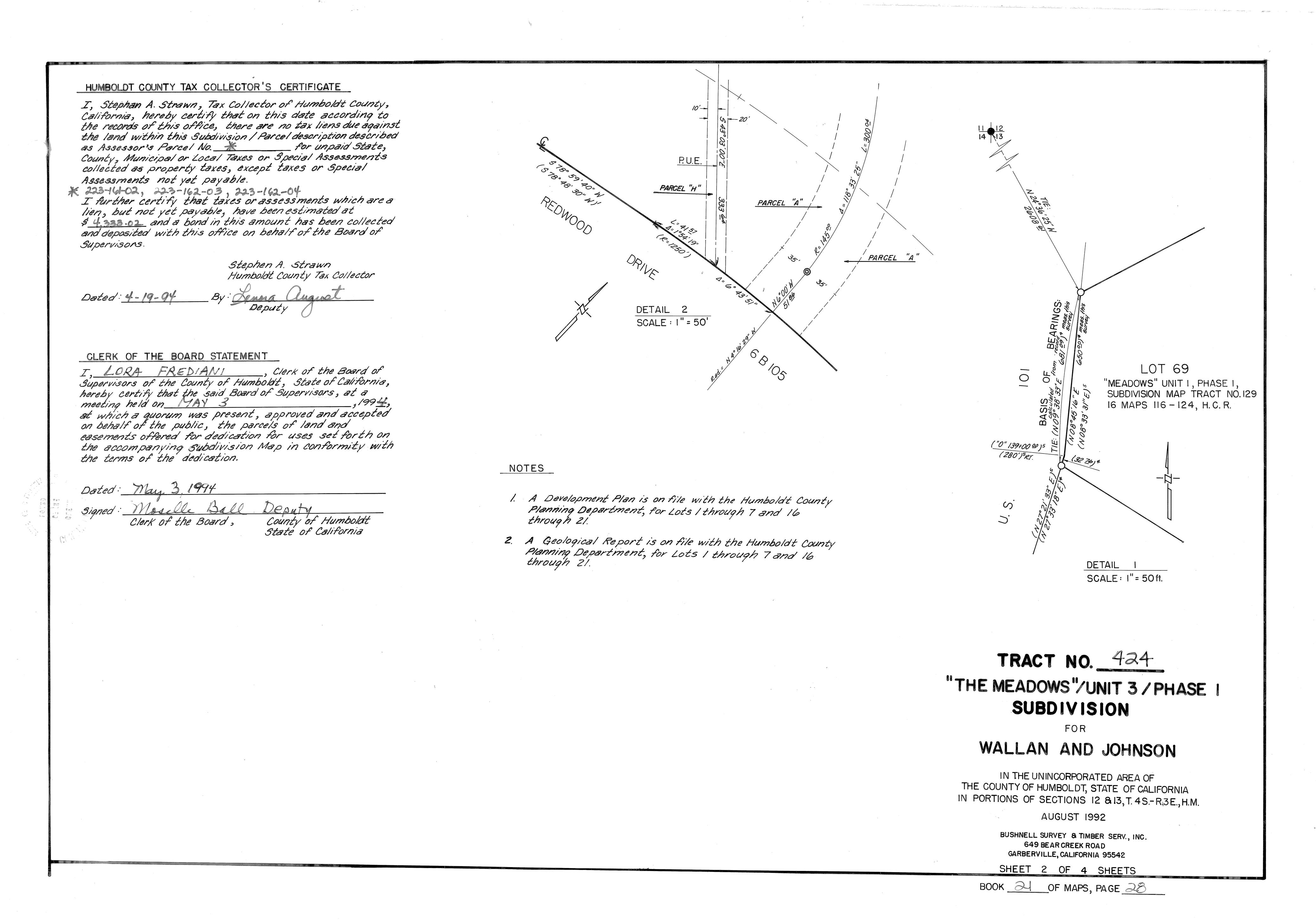Book 21 Page 28 of Map Type RM