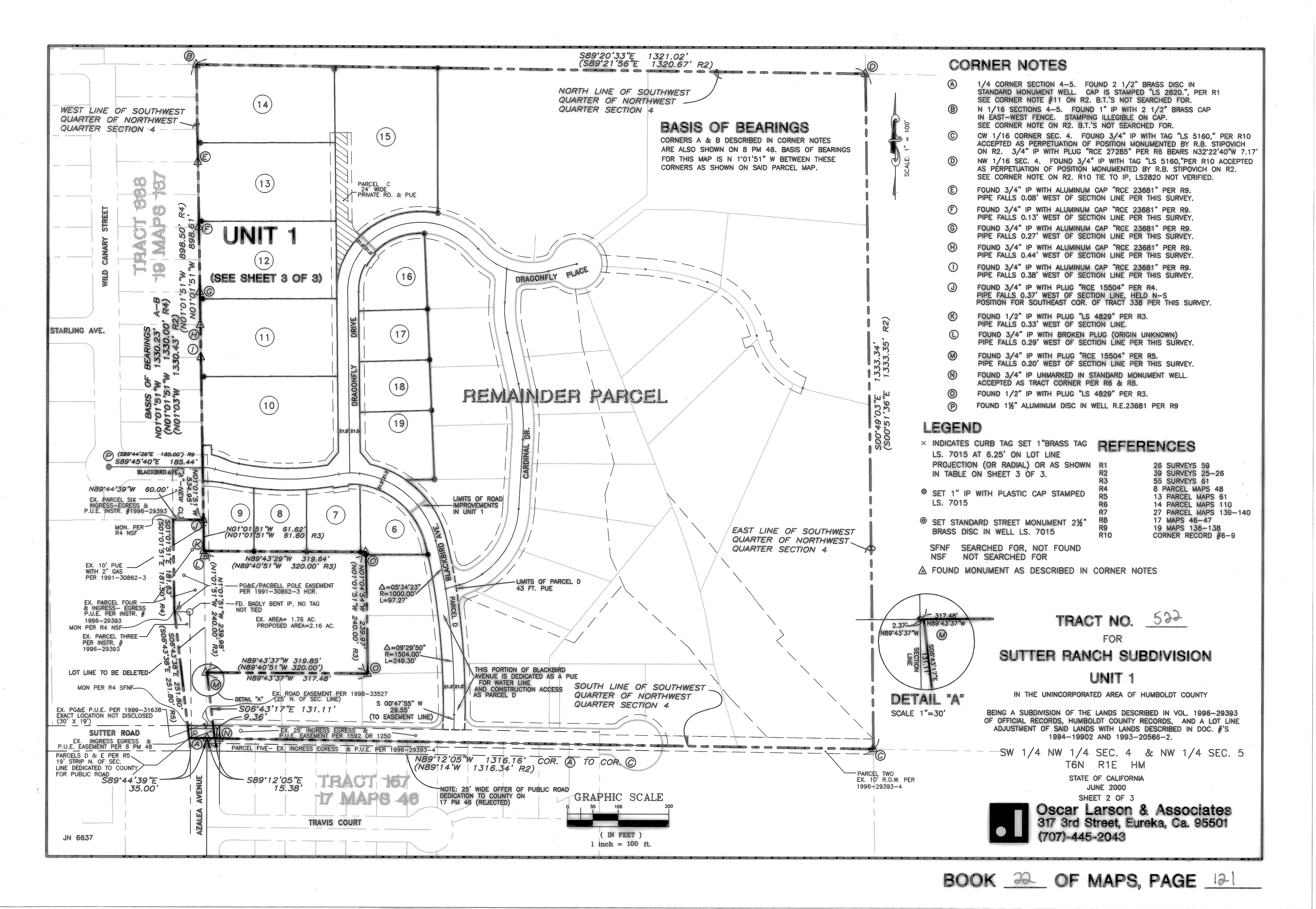 Book 22 Page 121 of Map Type RM