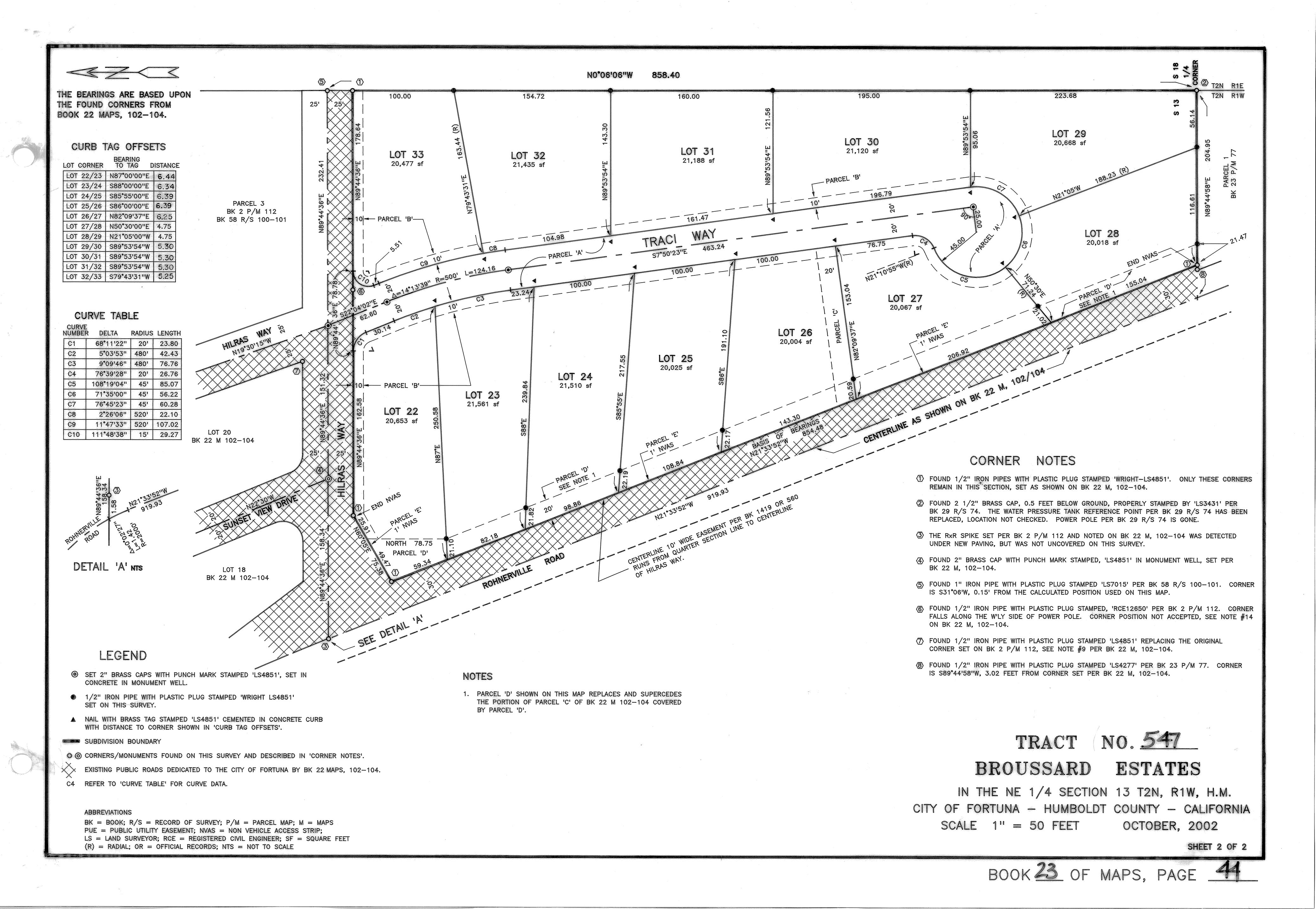 Book 23 Page 44 of Map Type RM