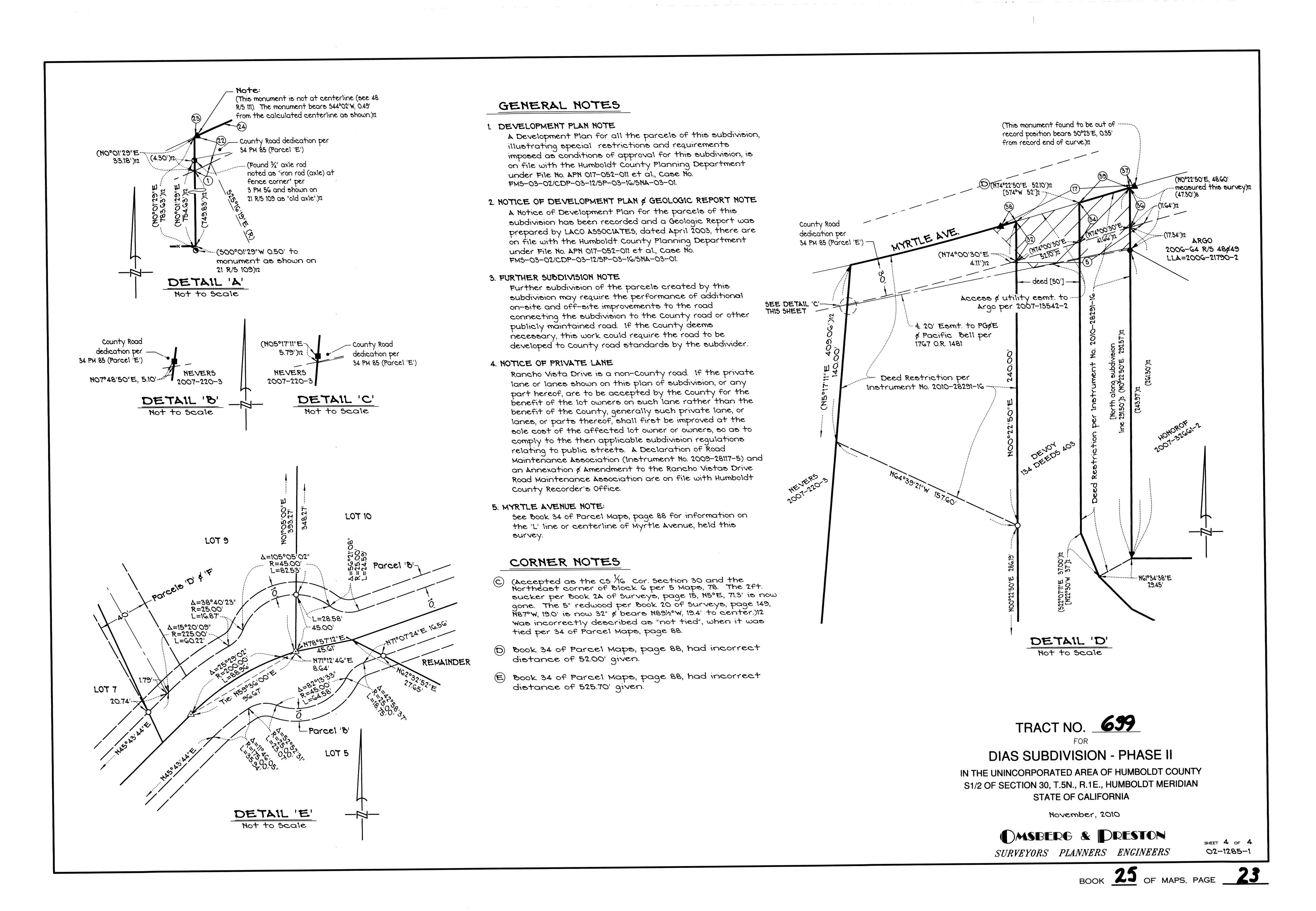 Book 25 Page 23 of Map Type RM