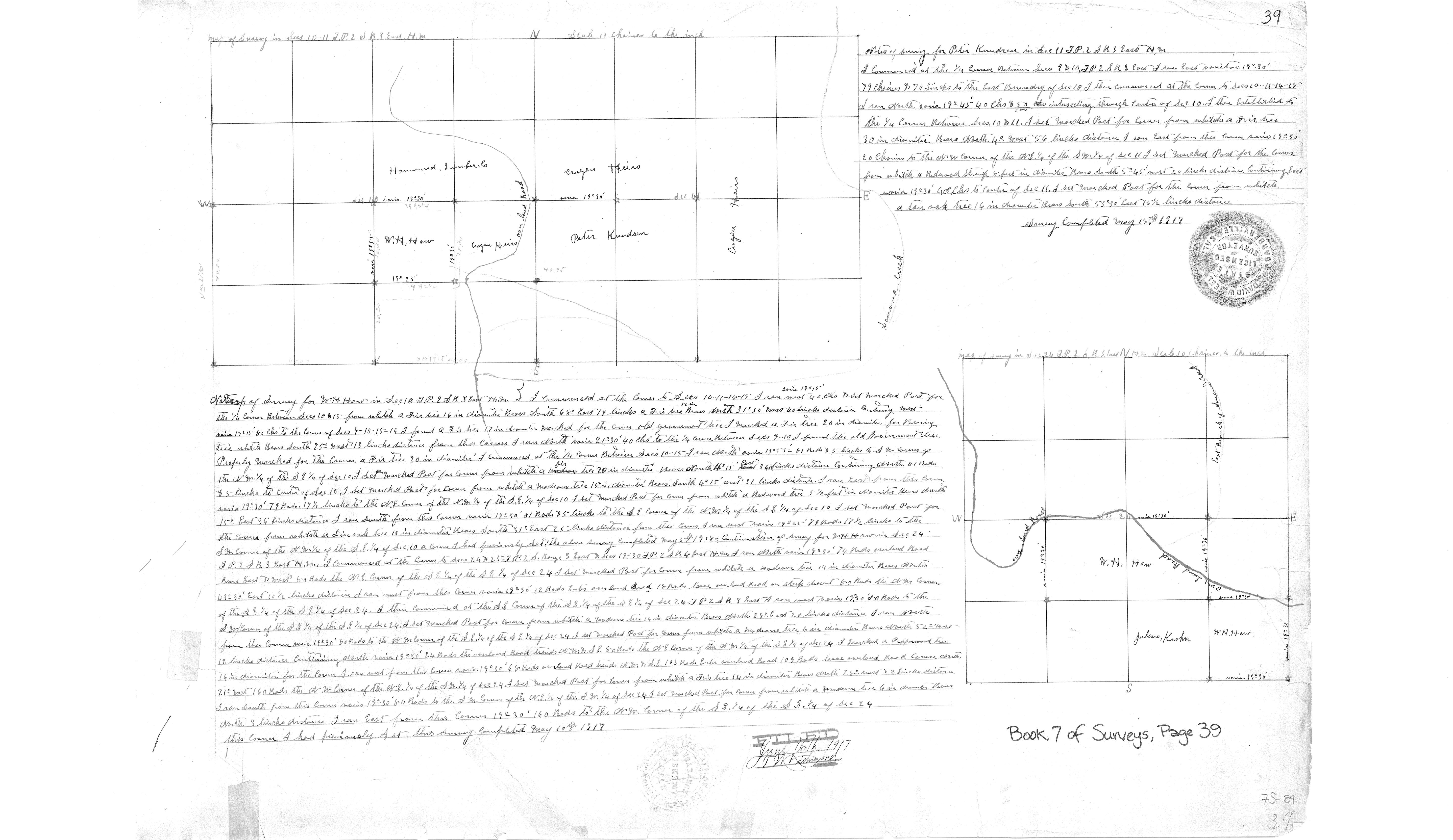 Book 7 Page 39 of Map Type RS