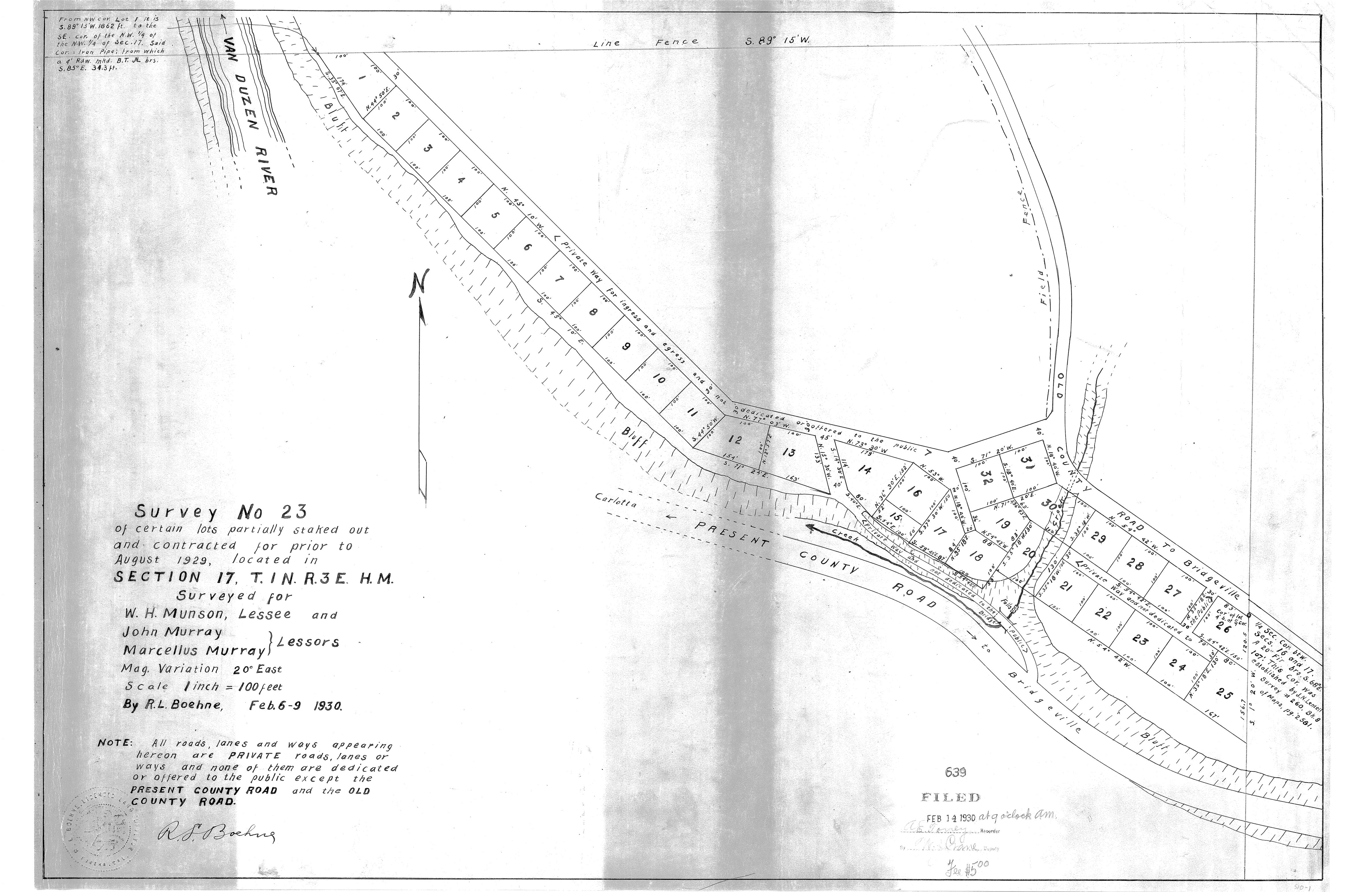 Book 10 Page 1 of Map Type RS