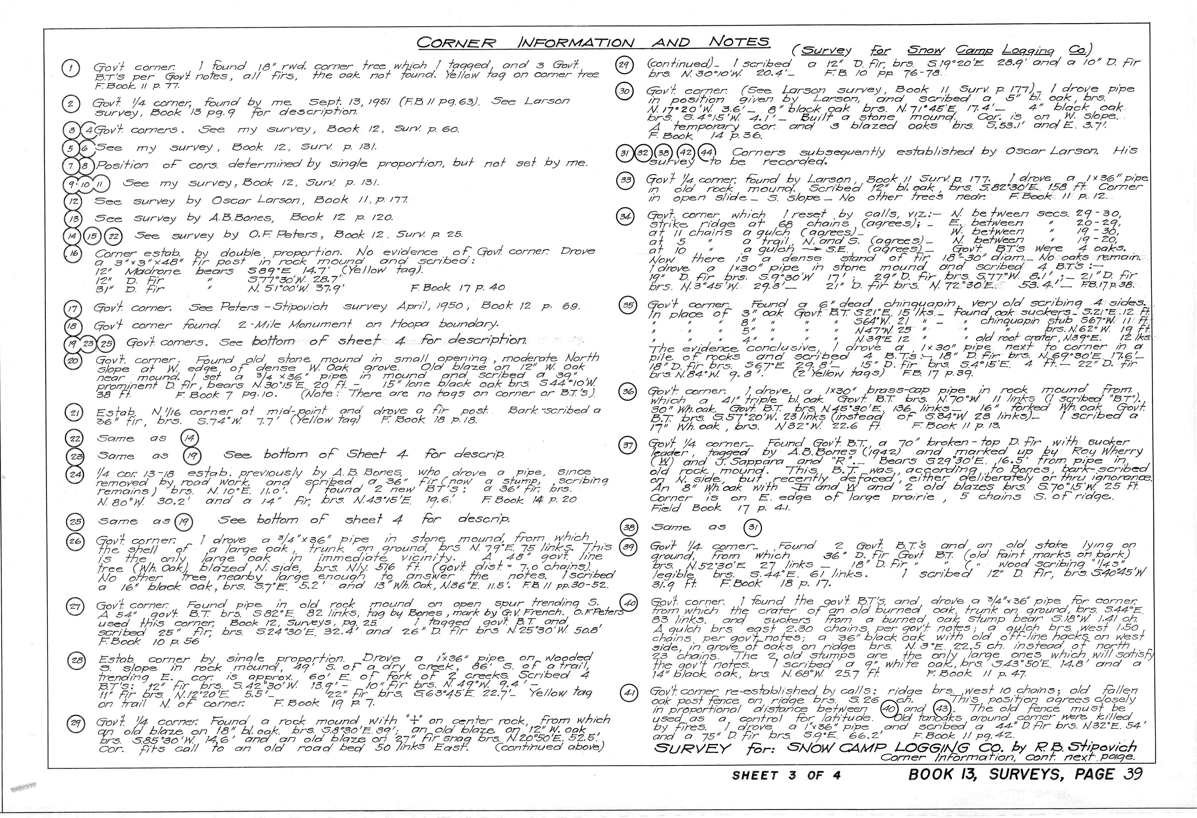 Book 13 Page 39 of Map Type RS