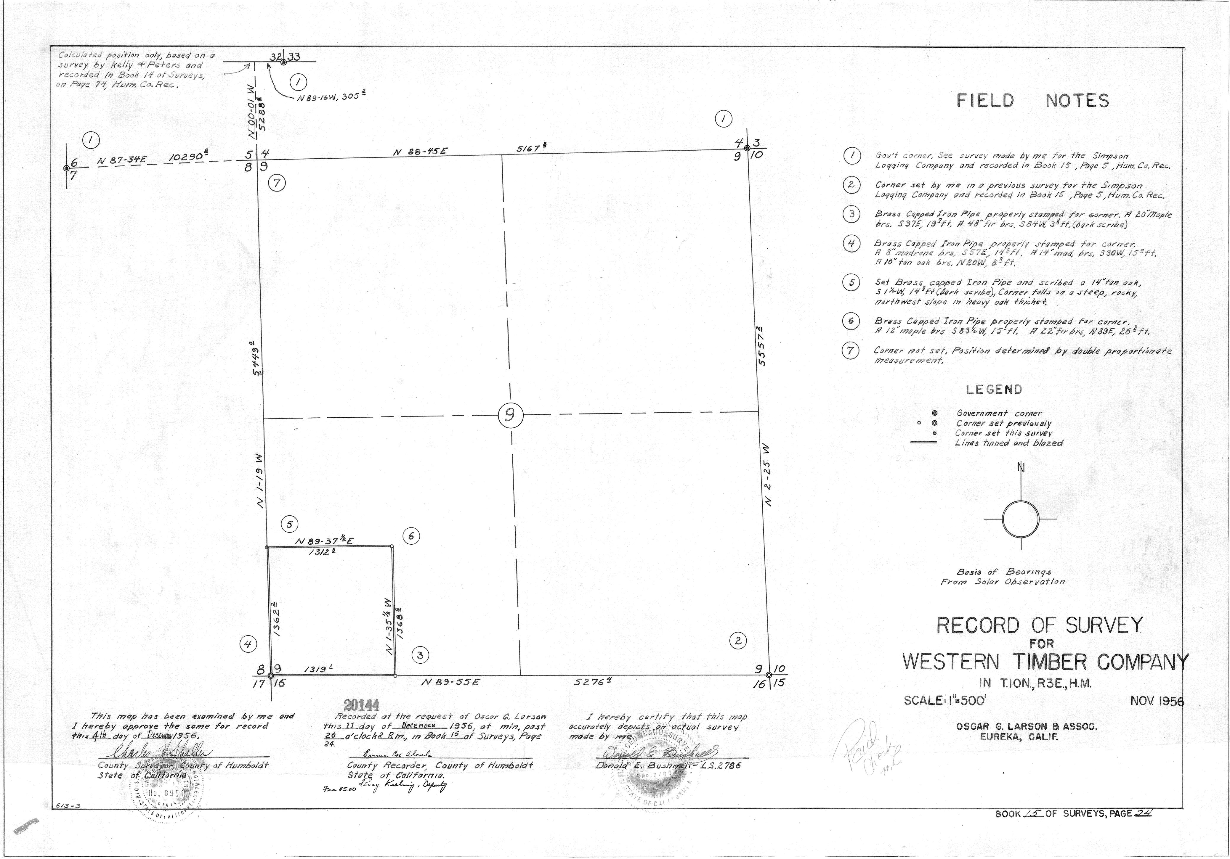 Book 15 Page 24 of Map Type RS