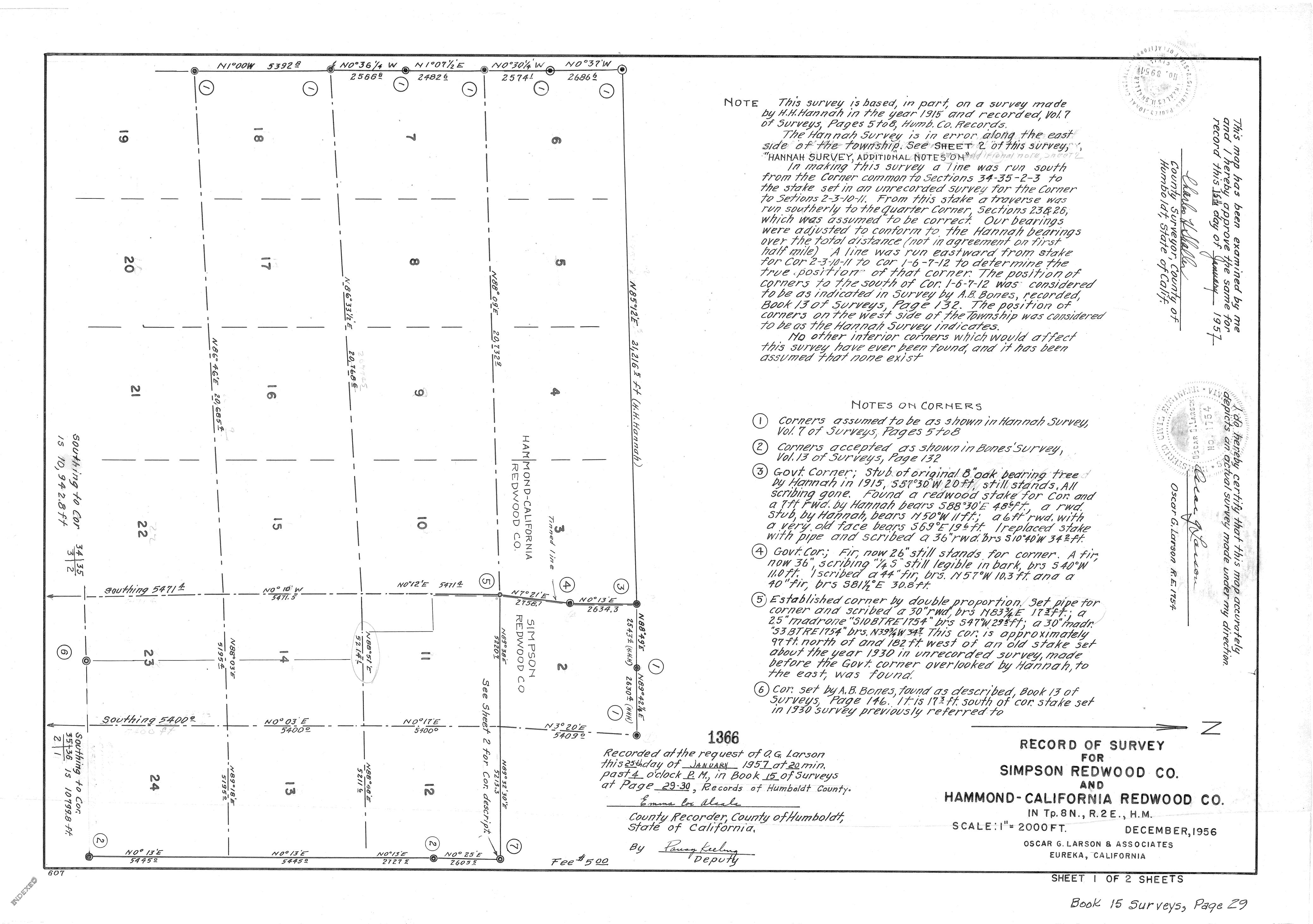 Book 15 Page 29 of Map Type RS