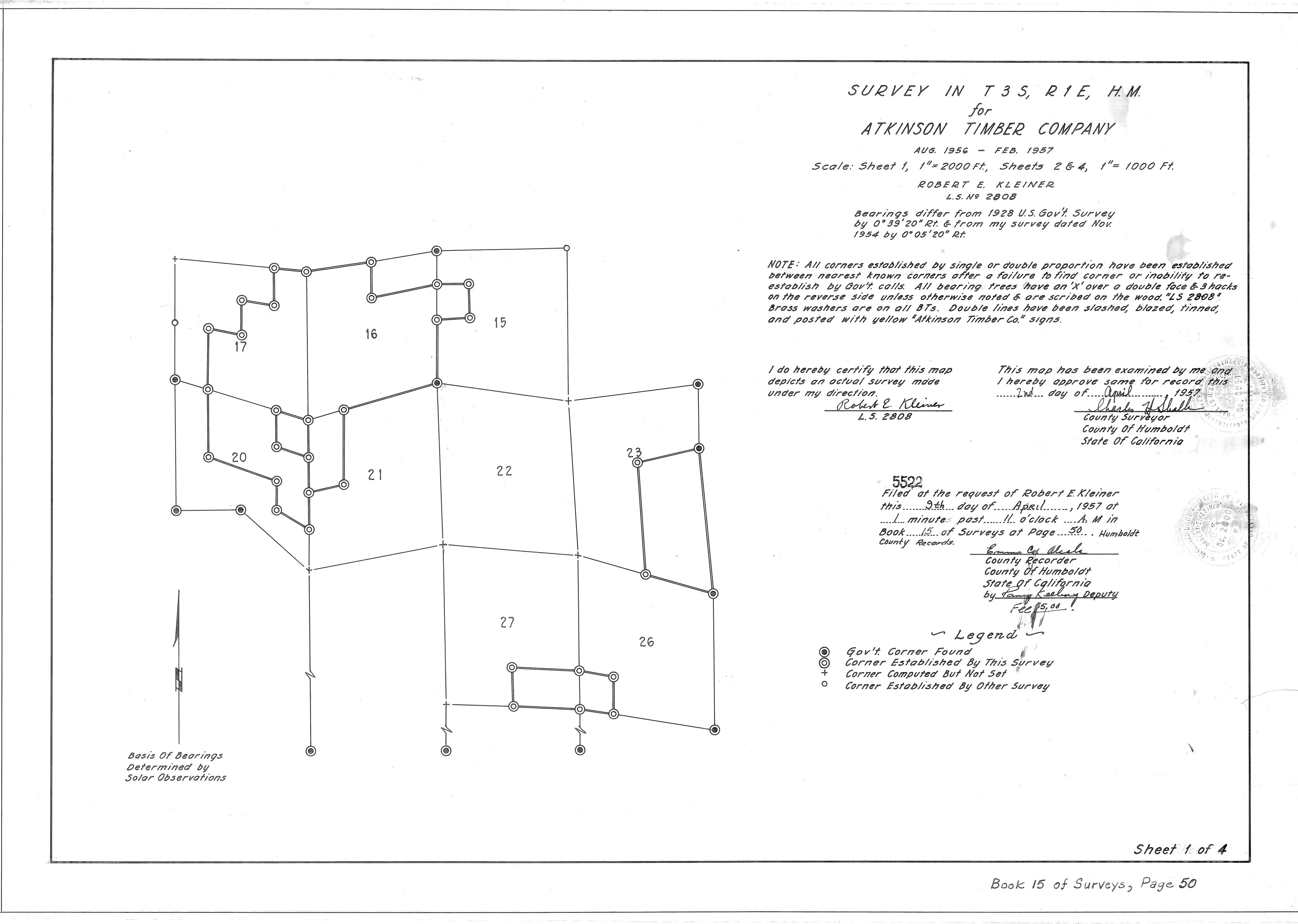 Book 15 Page 50 of Map Type RS