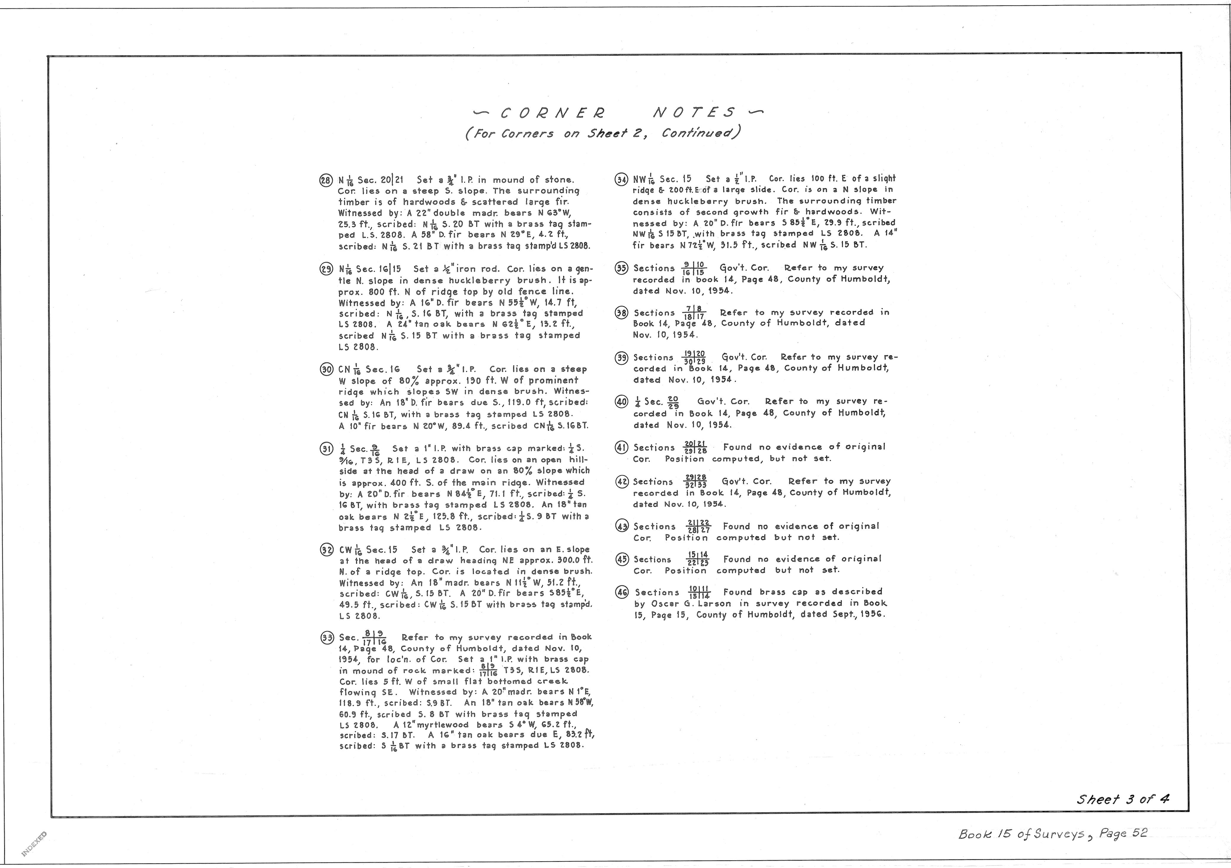 Book 15 Page 52 of Map Type RS