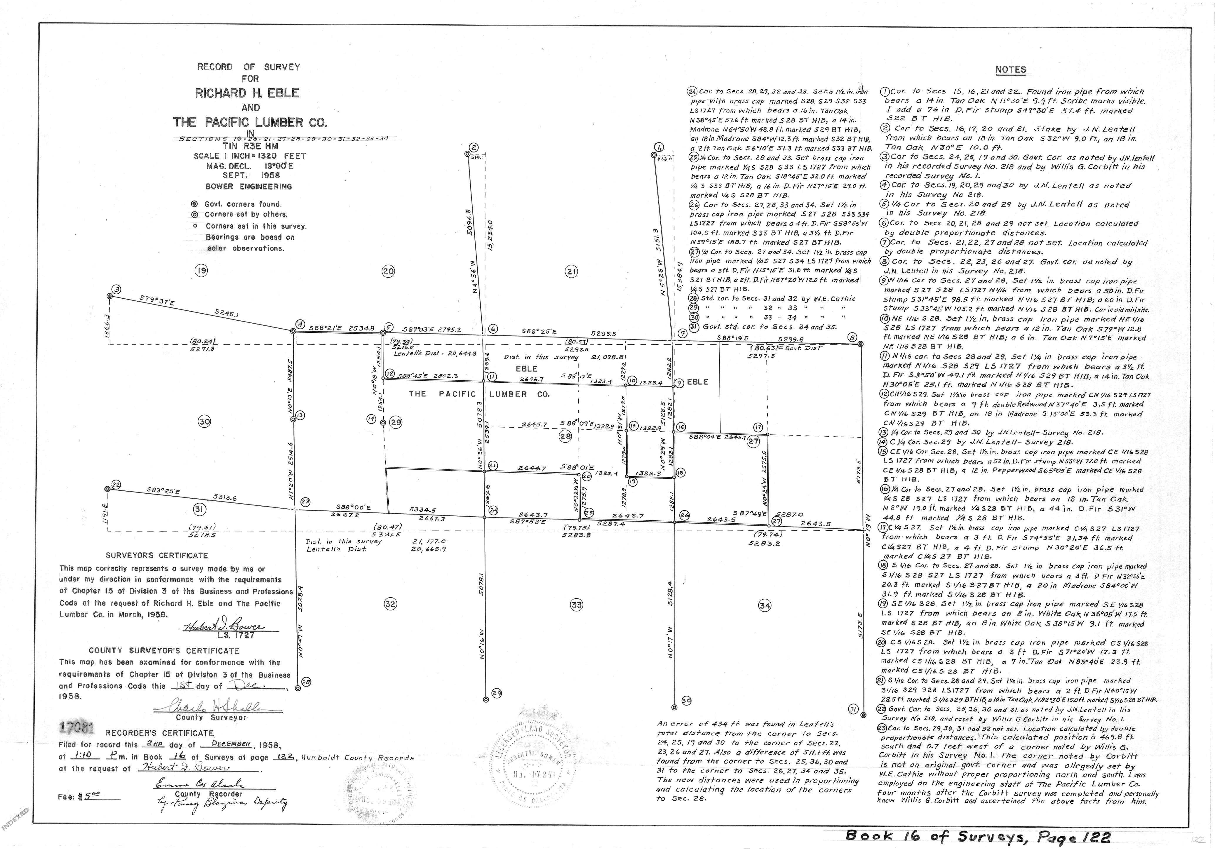 Book 16 Page 122 of Map Type RS