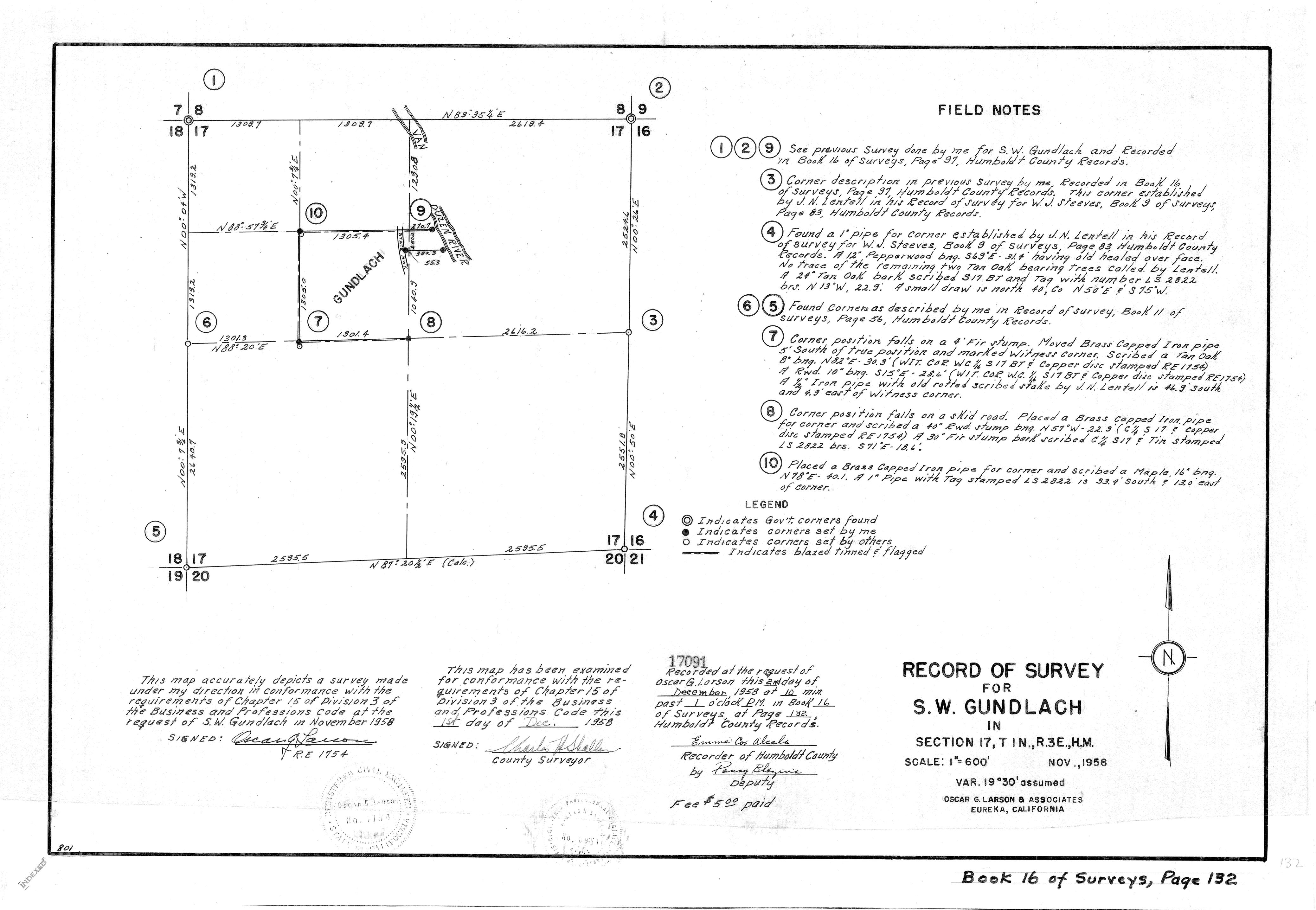 Book 16 Page 132 of Map Type RS