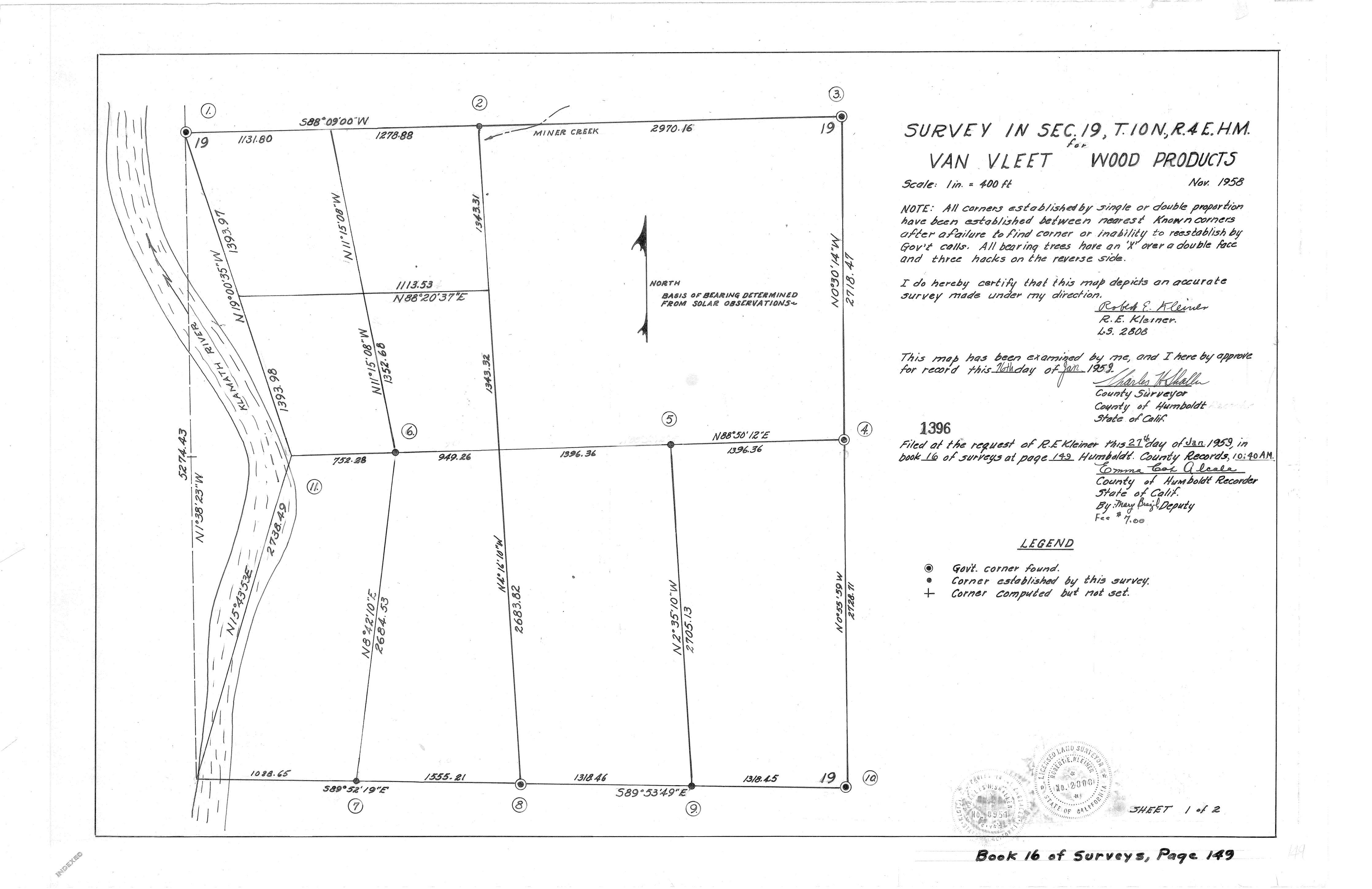 Book 16 Page 149 of Map Type RS