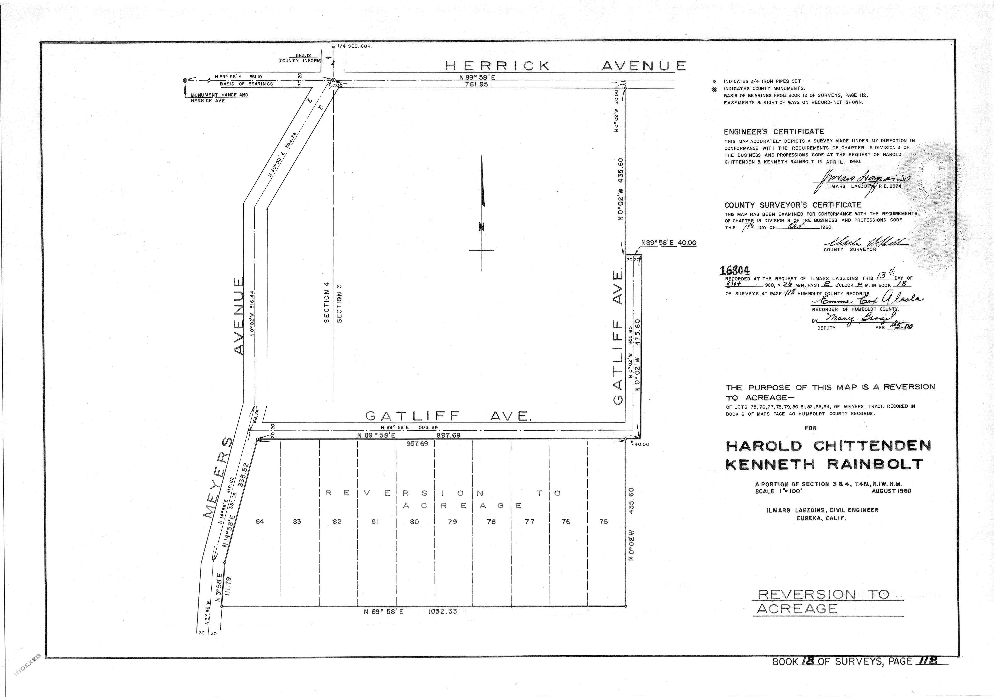 Book 18 Page 118 of Map Type RS