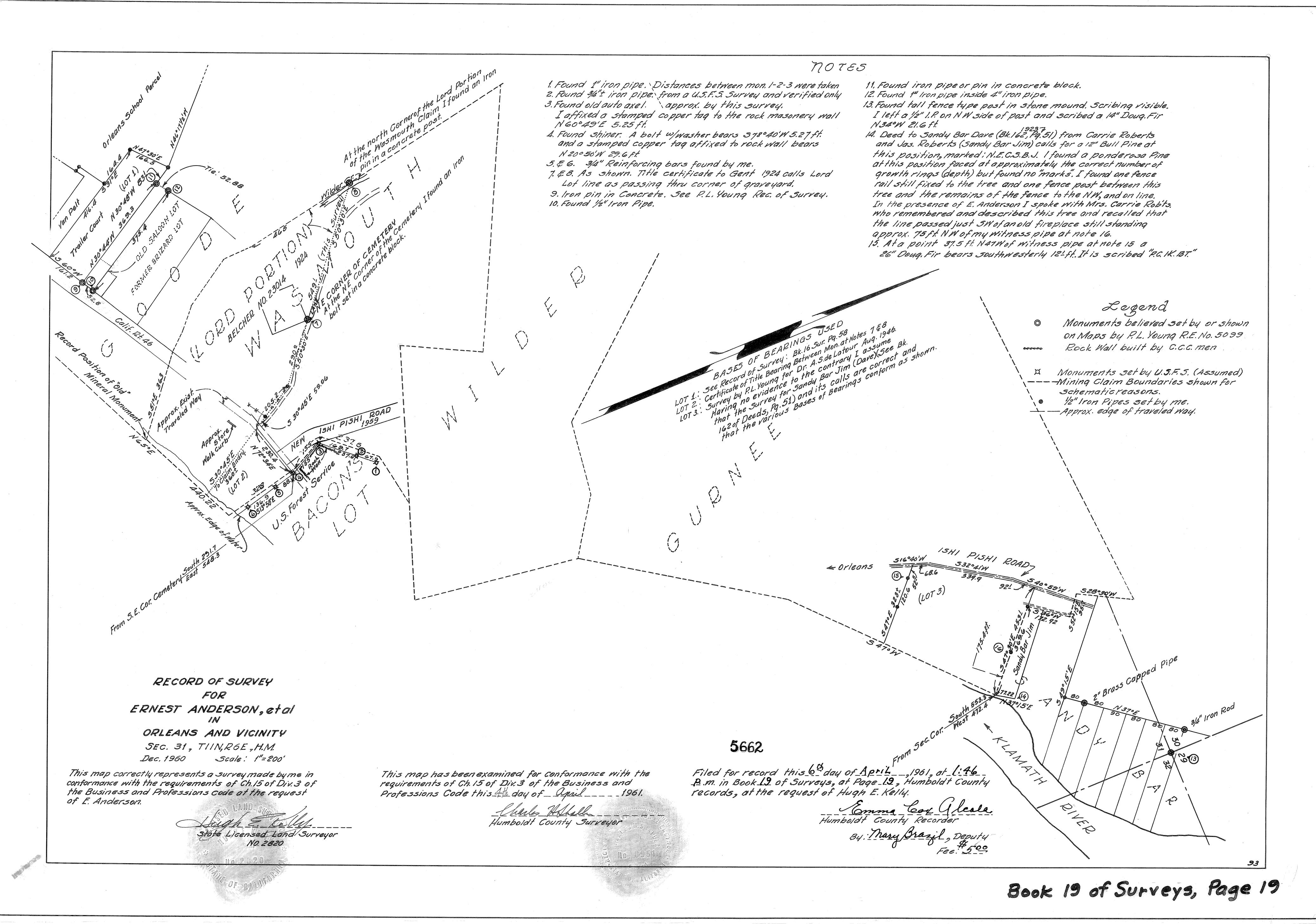 Book 19 Page 19 of Map Type RS