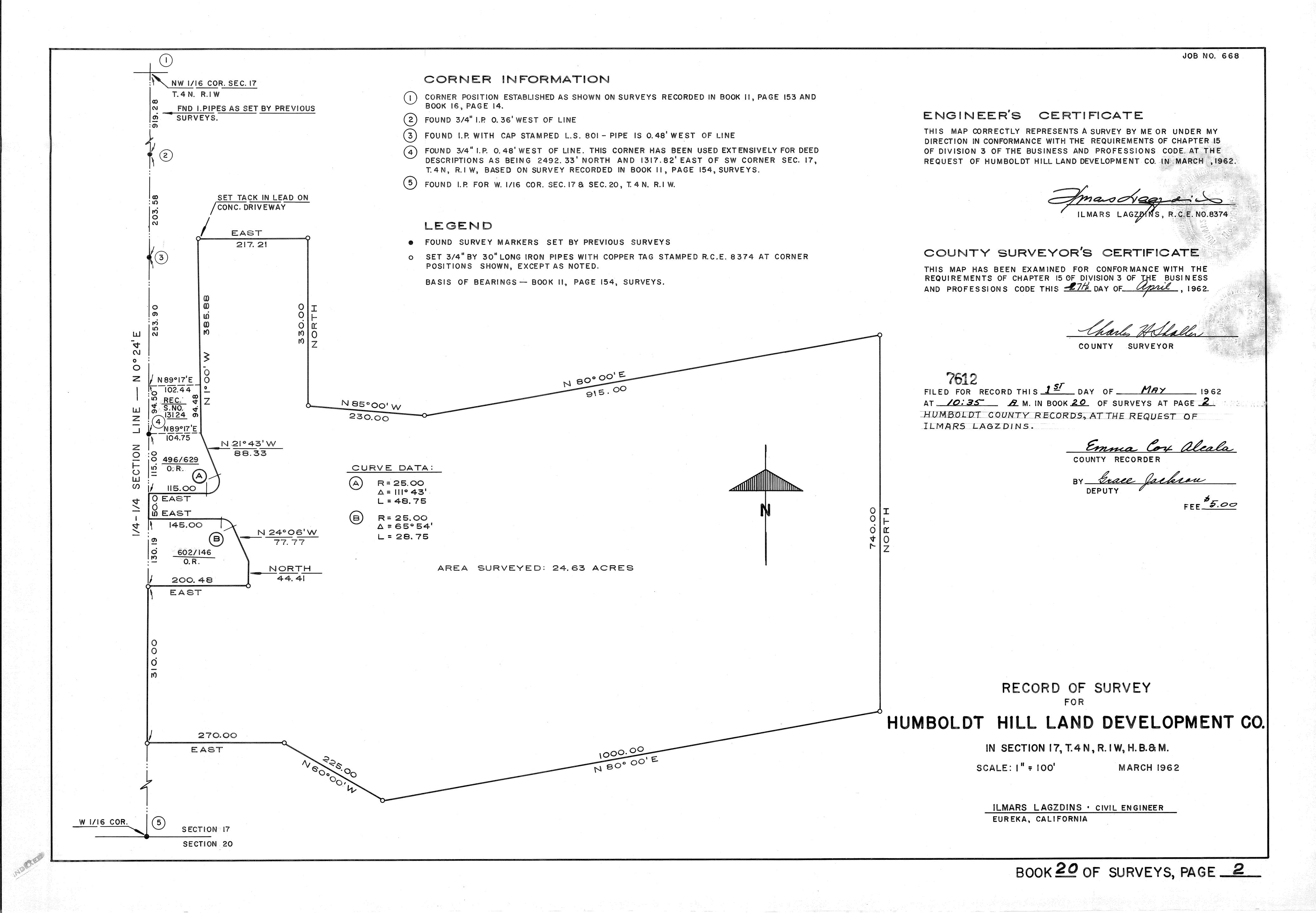 Book 20 Page 2 of Map Type RS