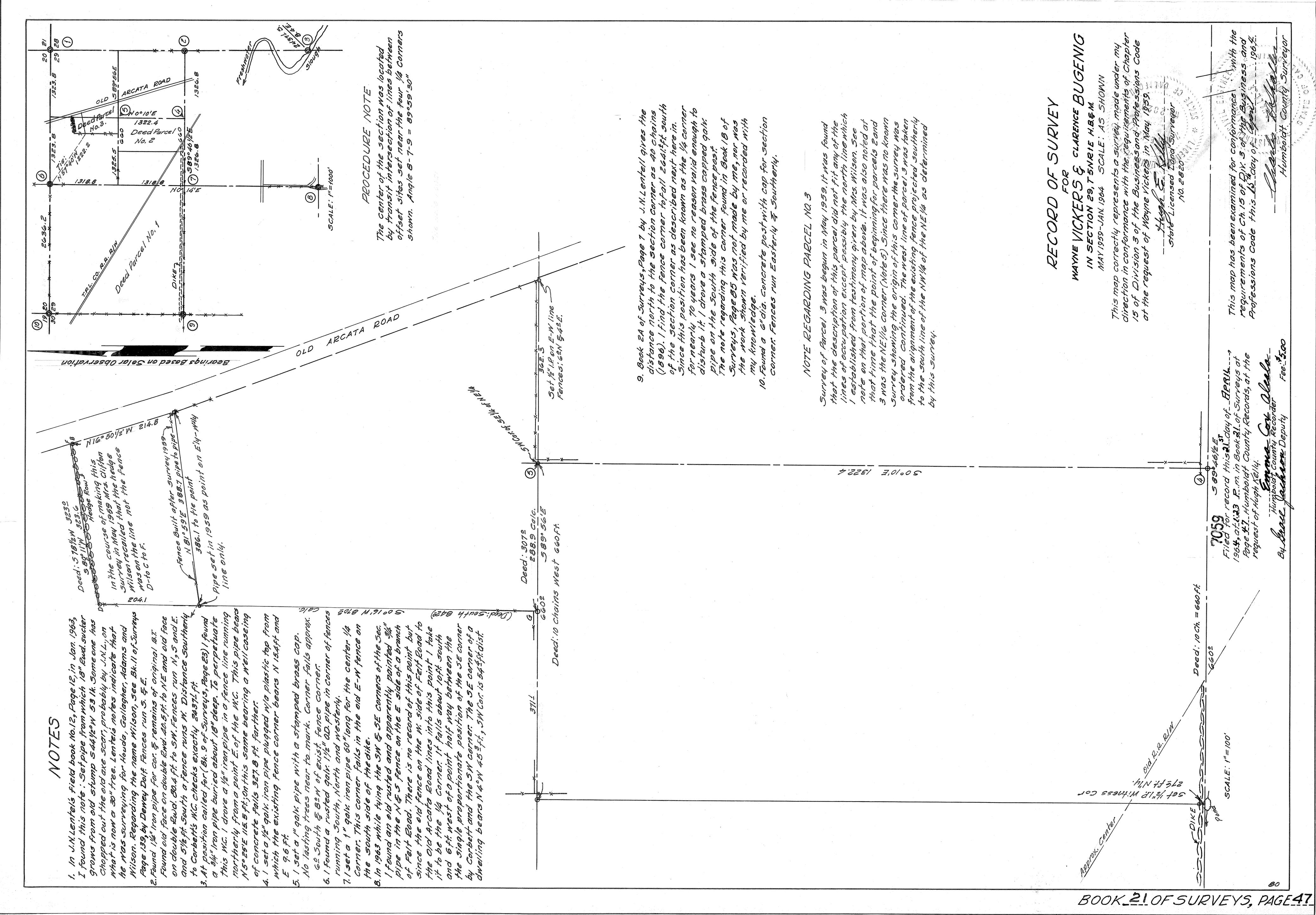 Book 21 Page 47 of Map Type RS