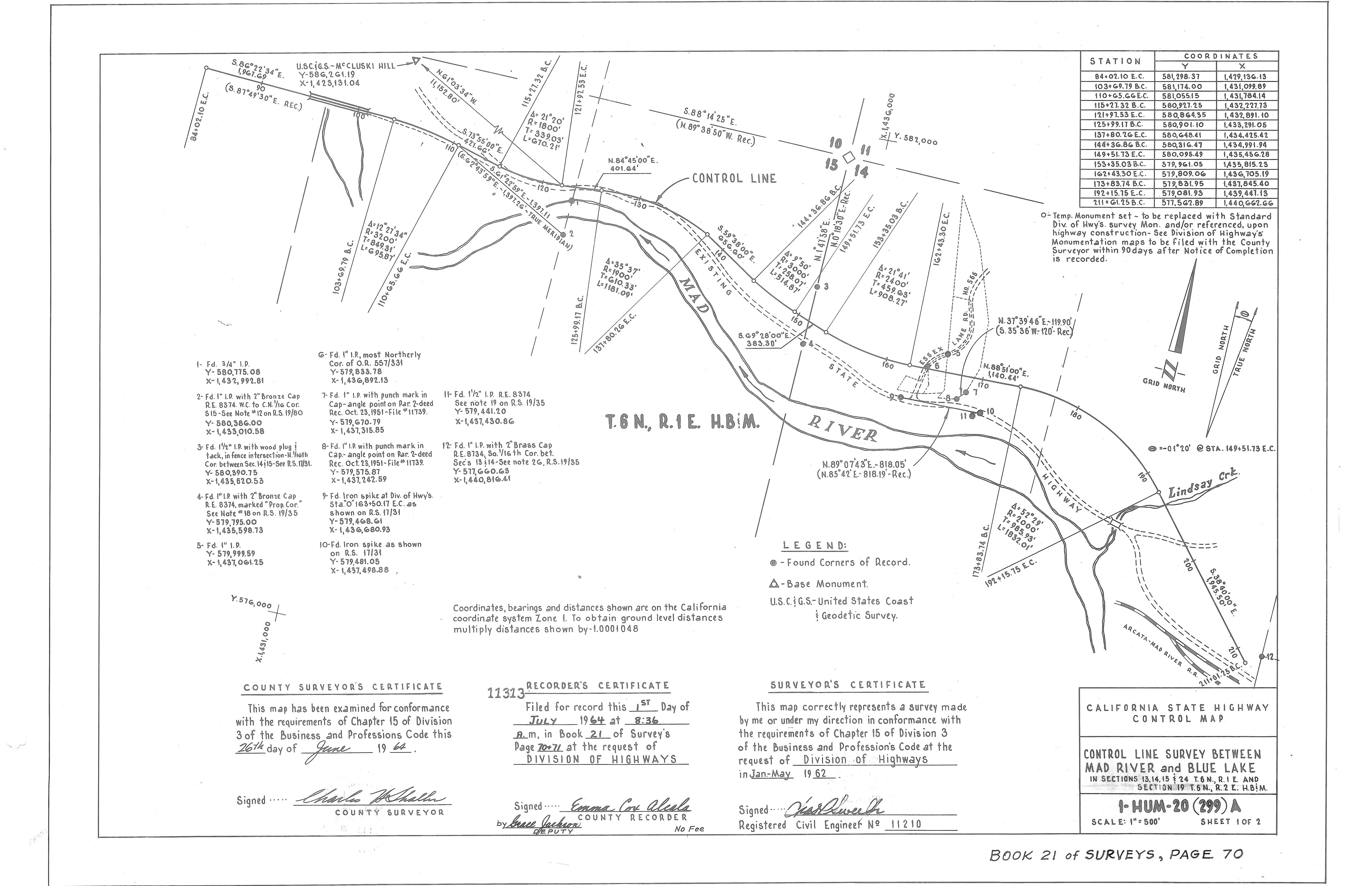 Book 21 Page 70 of Map Type RS