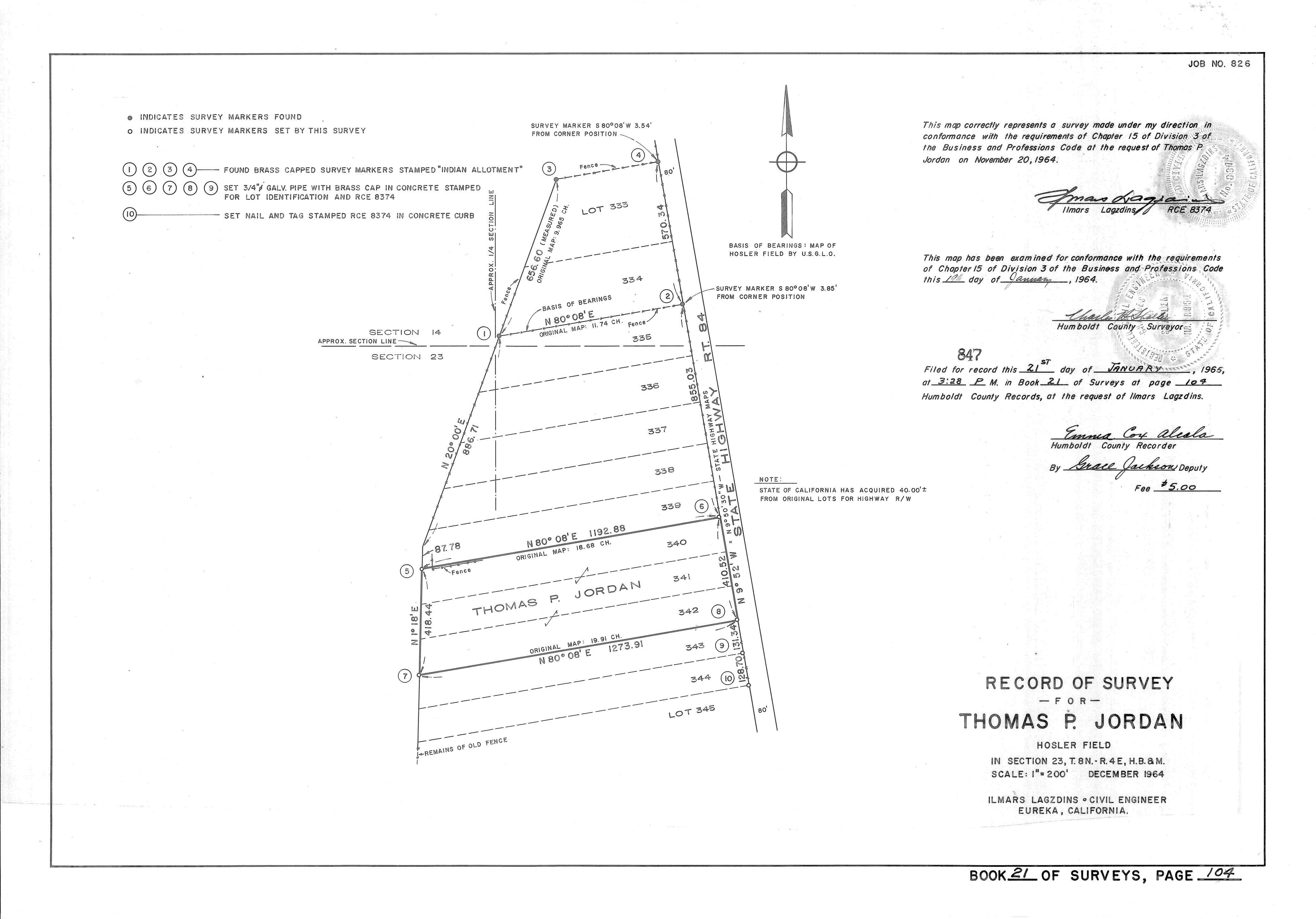 Book 21 Page 104 of Map Type RS
