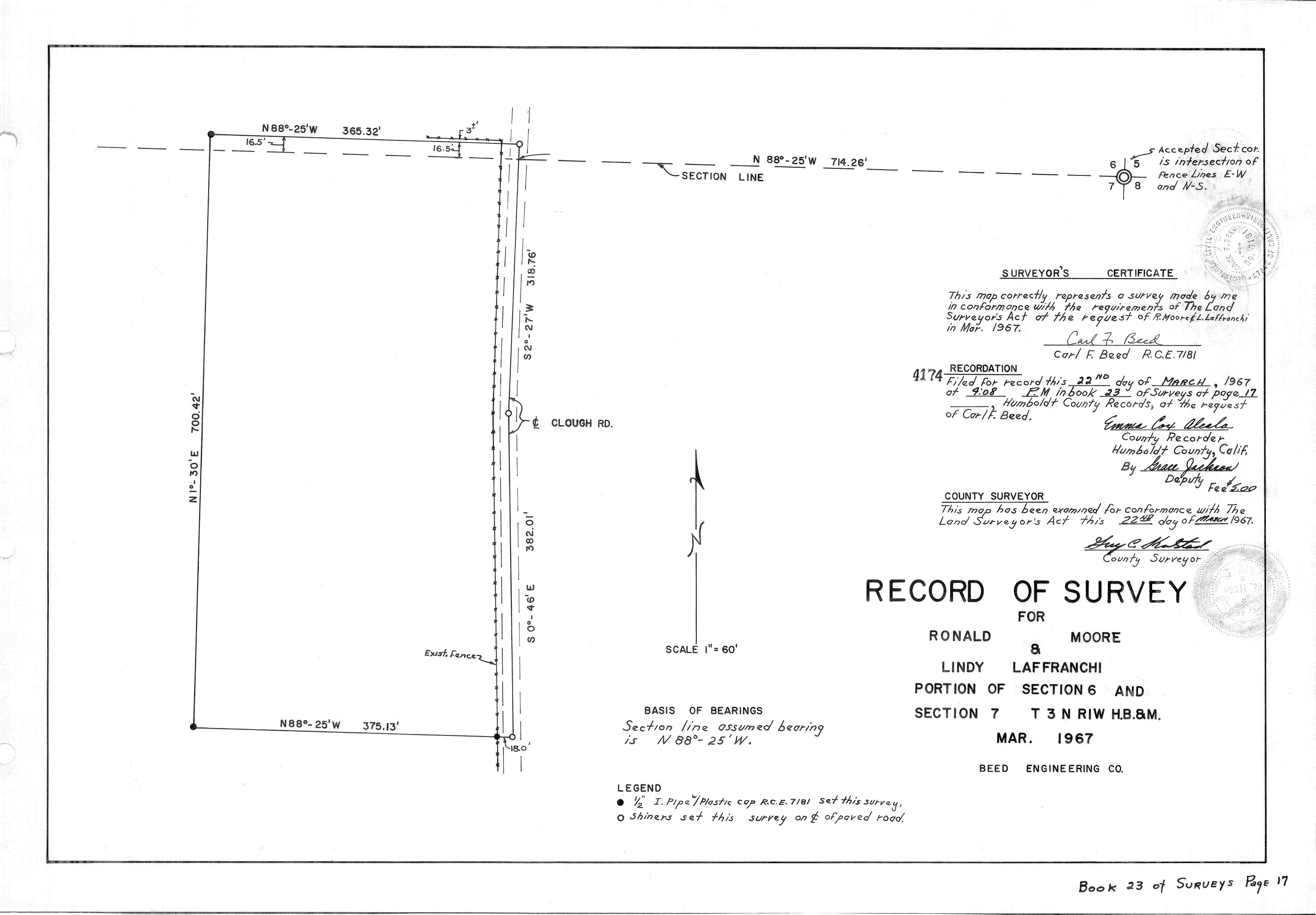 Book 23 Page 17 of Map Type RS