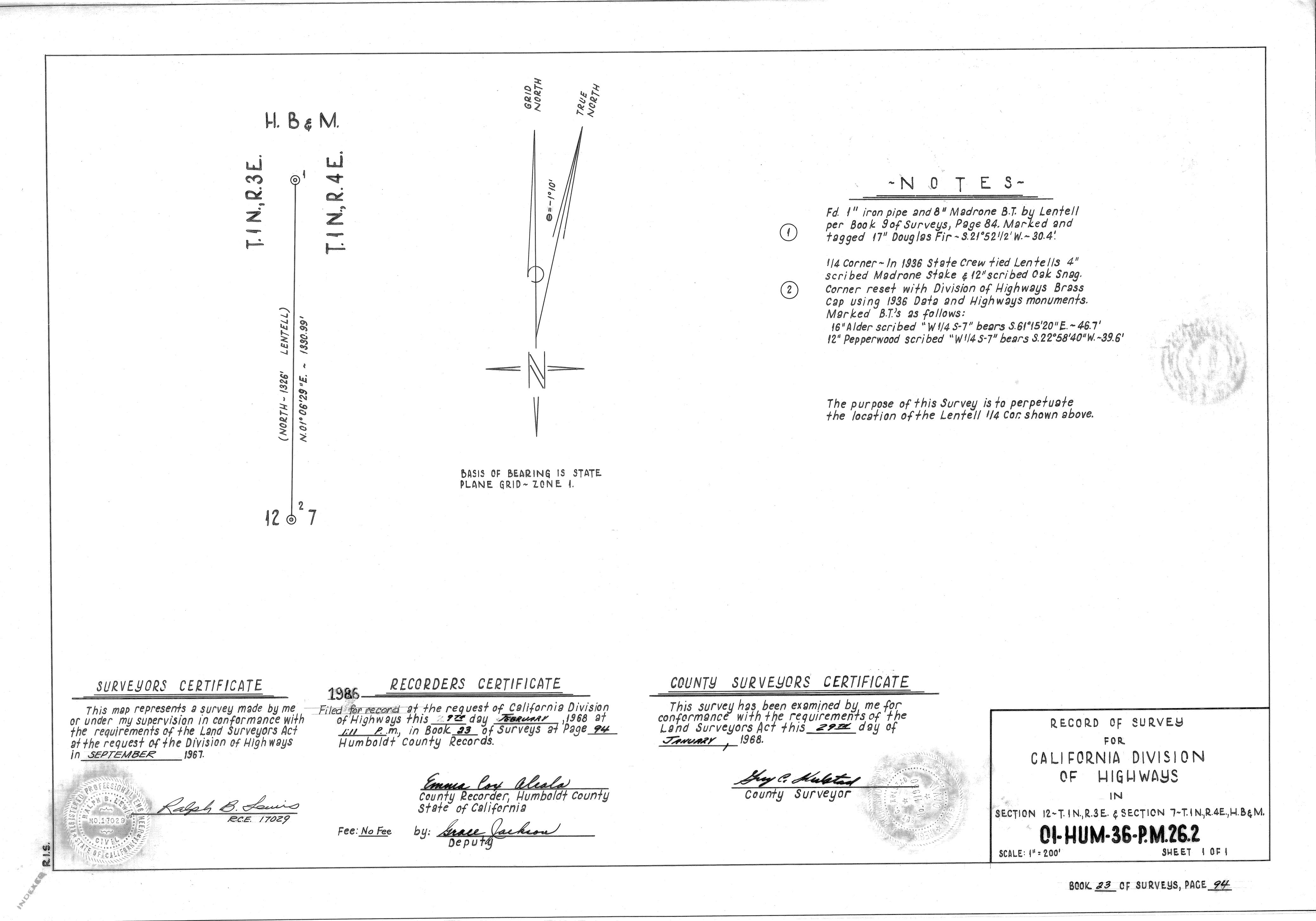 Book 23 Page 94 of Map Type RS