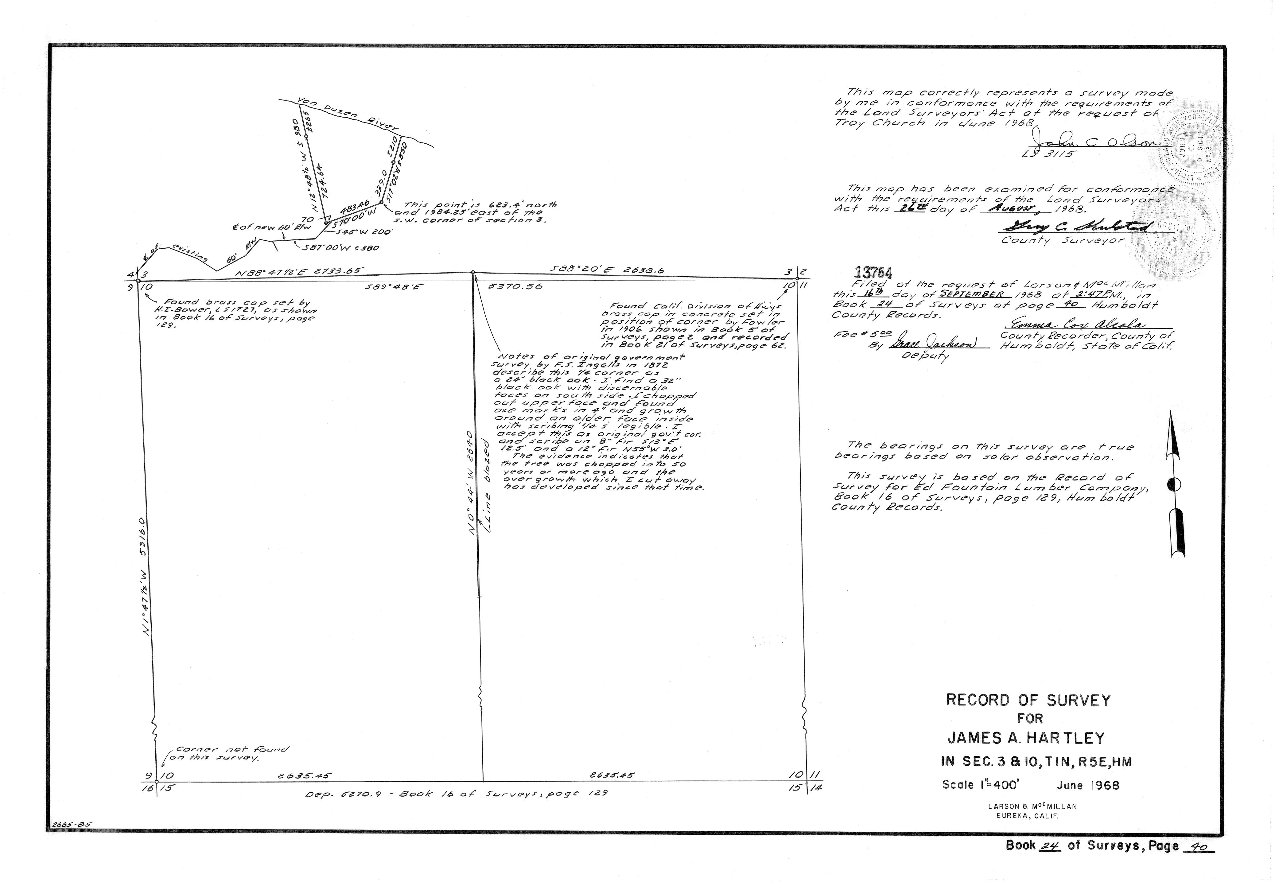 Book 24 Page 40 of Map Type RS