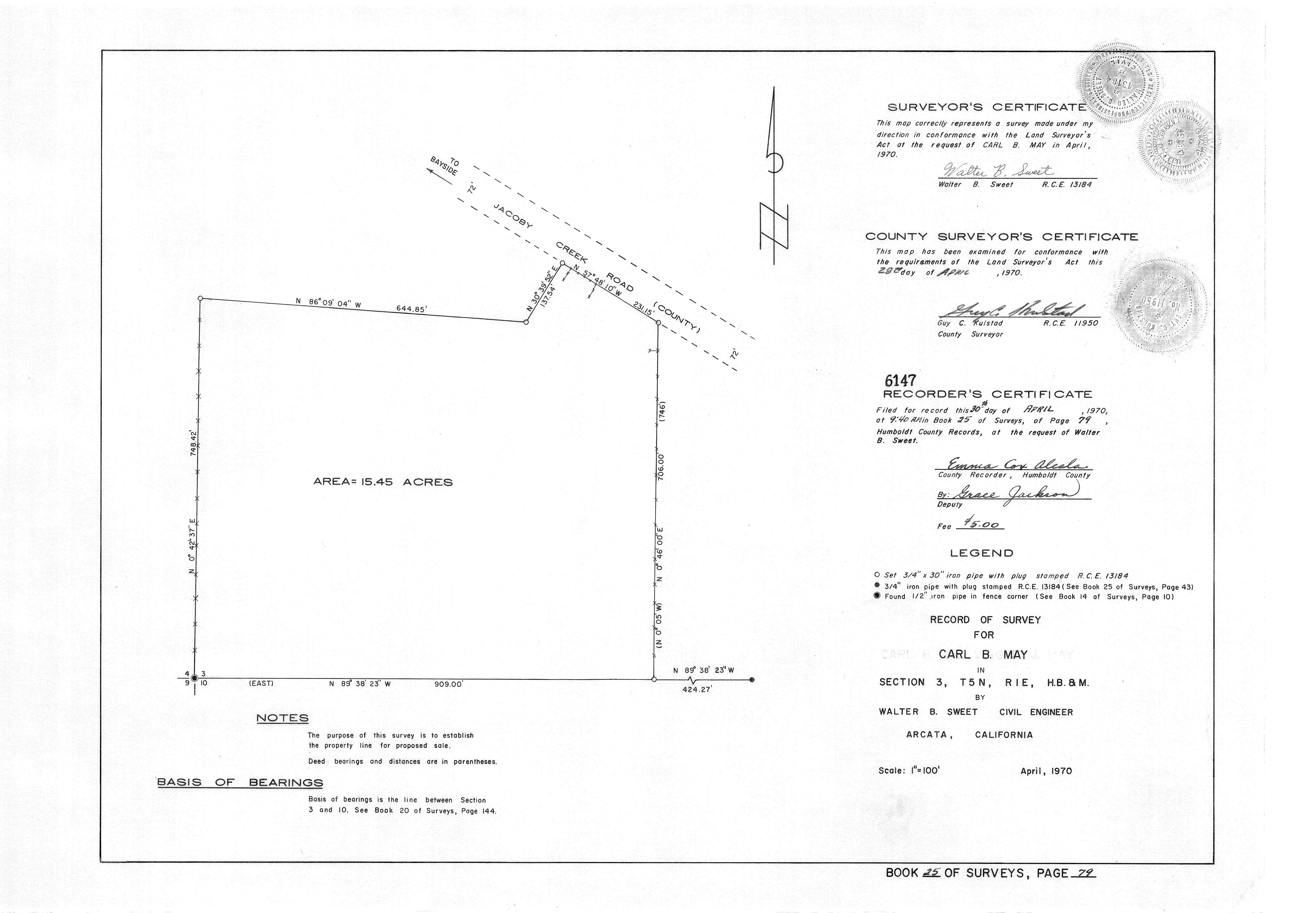 Book 25 Page 79 of Map Type RS