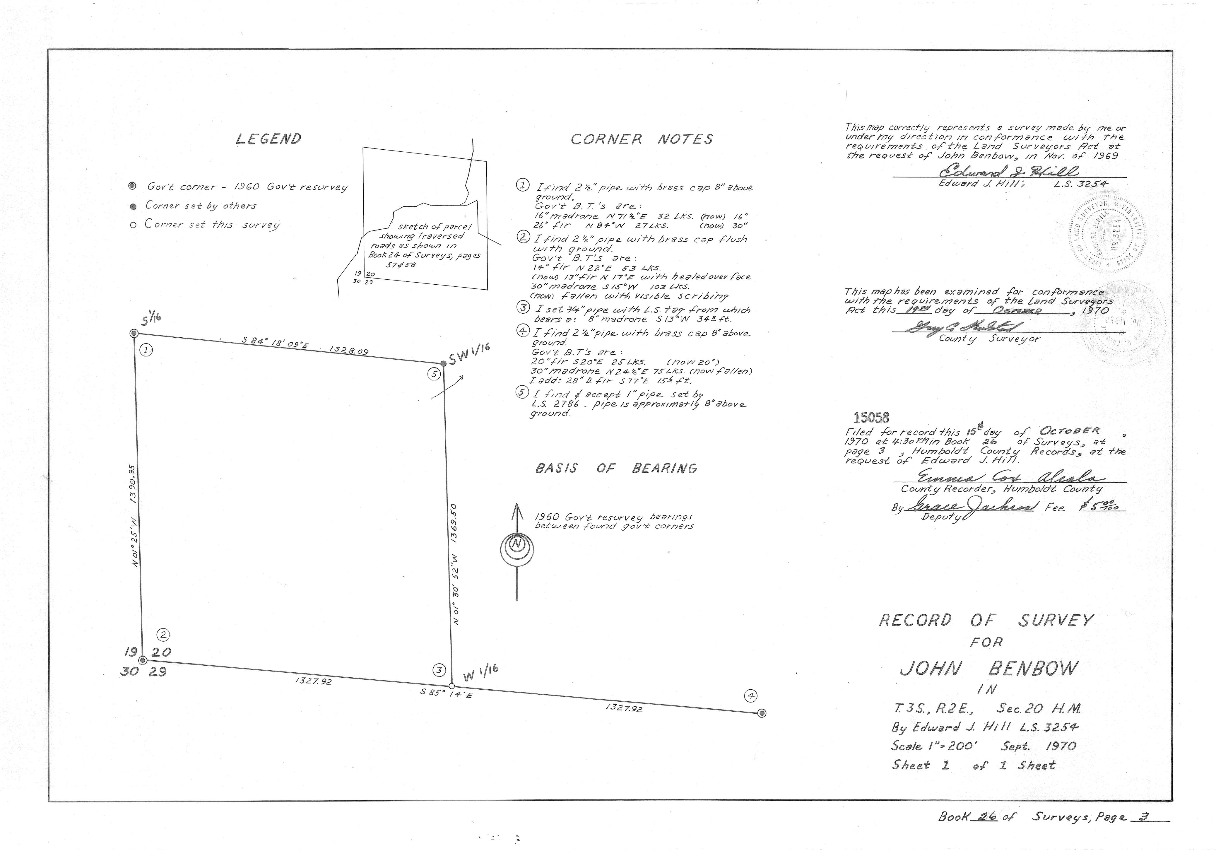 Book 26 Page 3 of Map Type RS