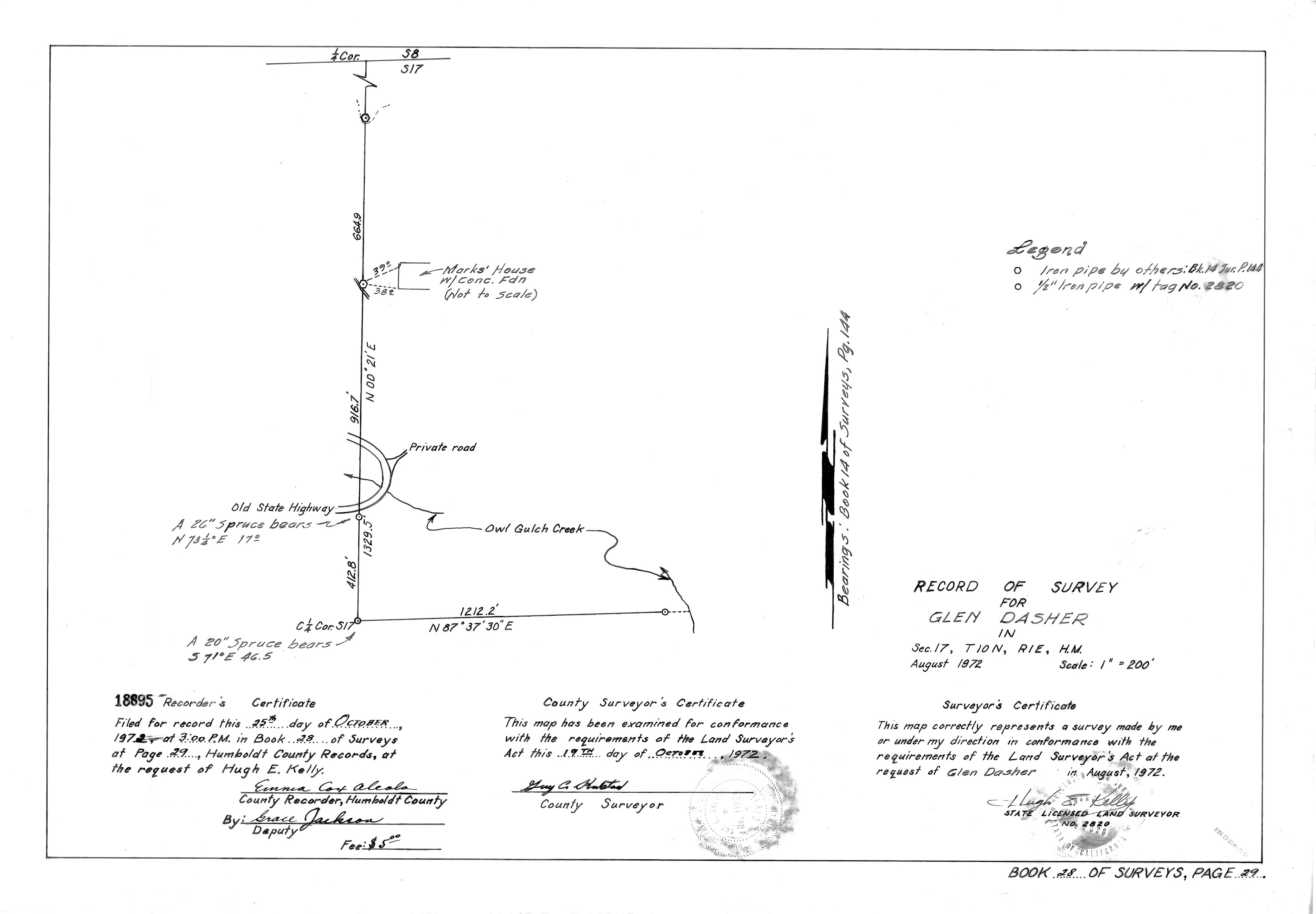 Book 28 Page 29 of Map Type RS