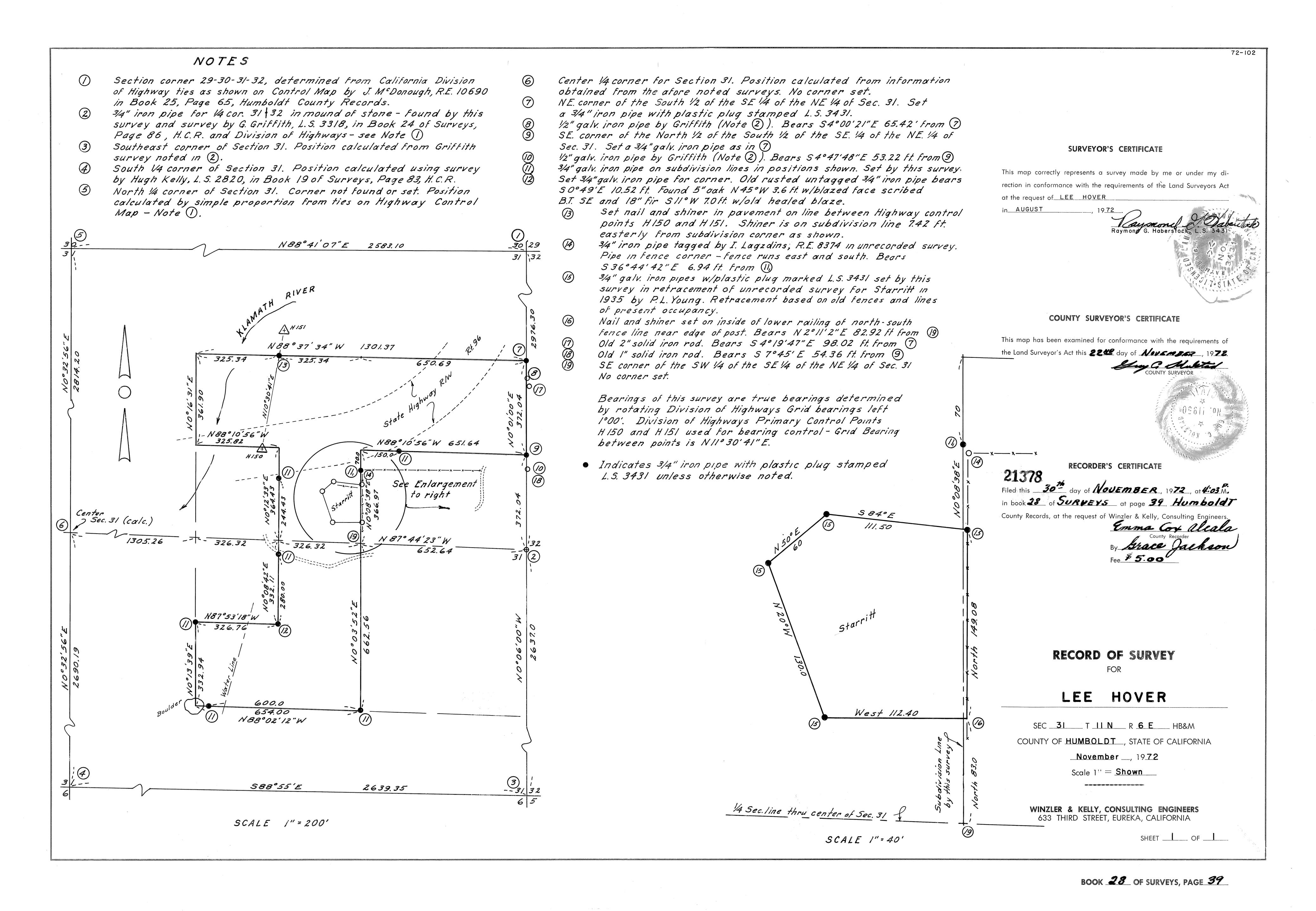 Book 28 Page 39 of Map Type RS