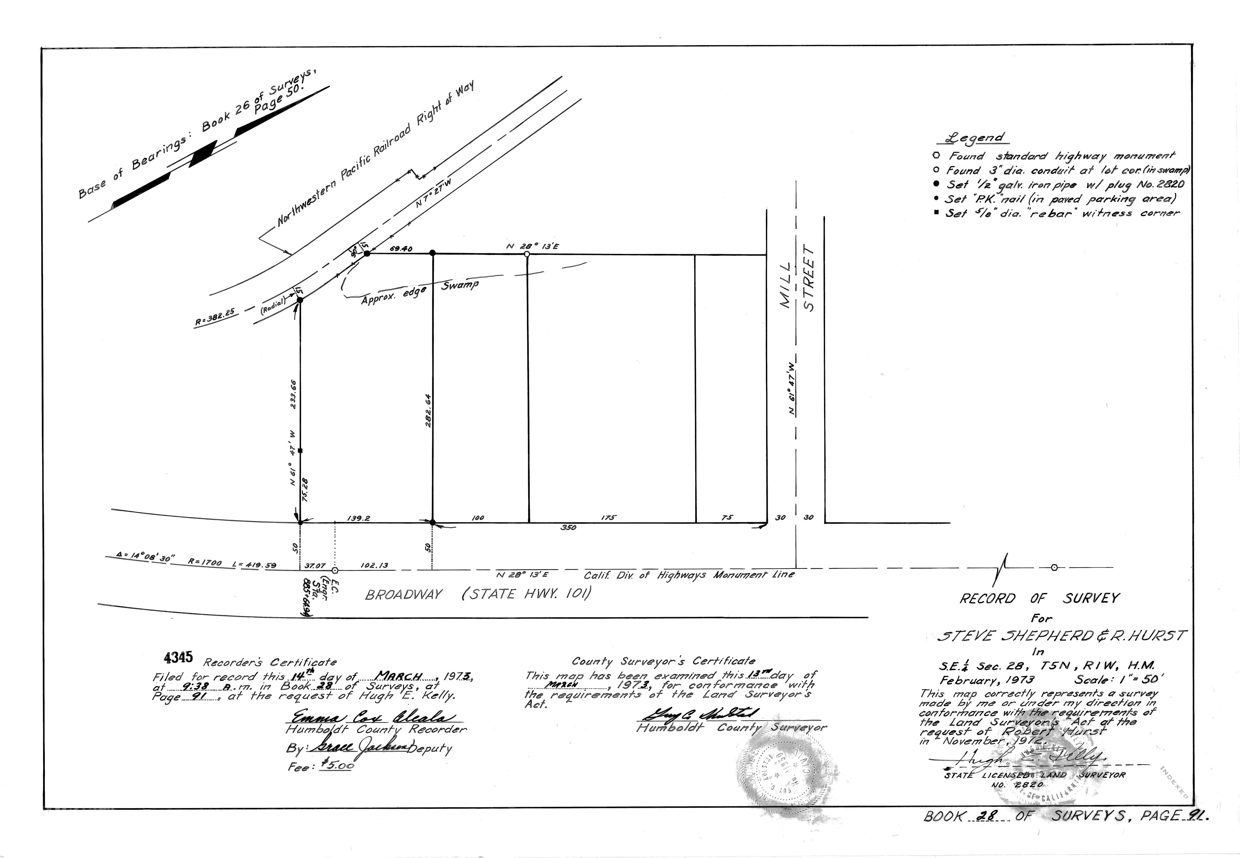 Book 28 Page 91 of Map Type RS