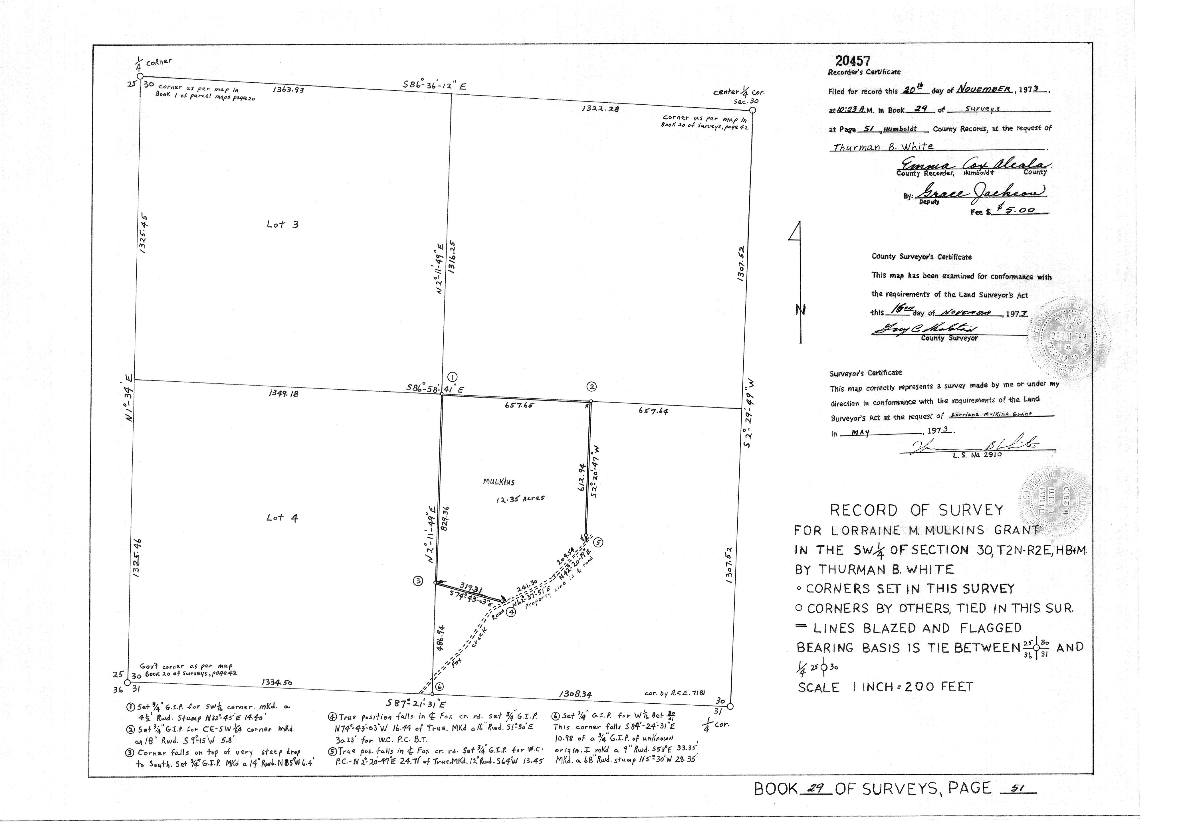 Book 29 Page 51 of Map Type RS
