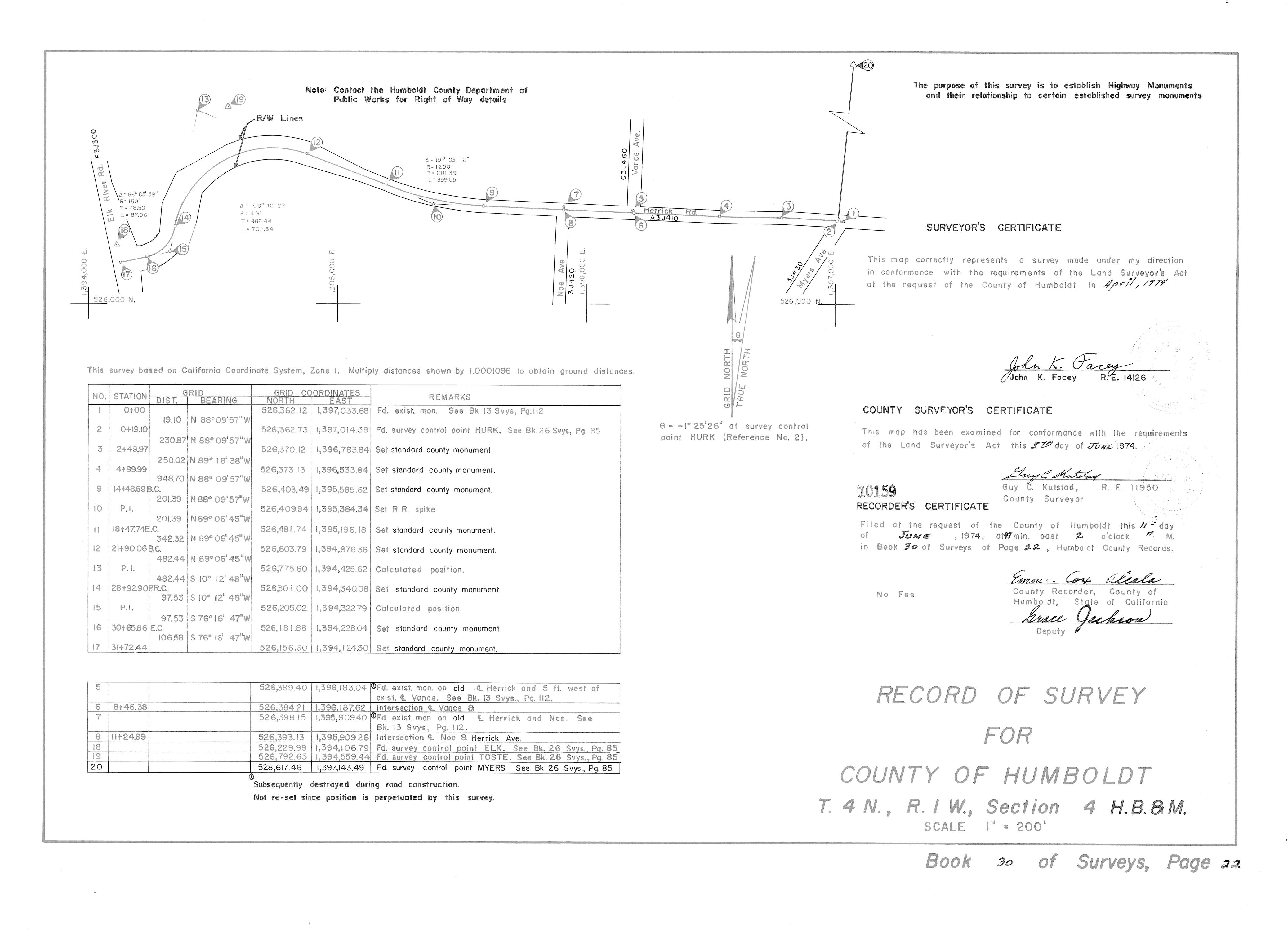 Book 30 Page 22 of Map Type RS