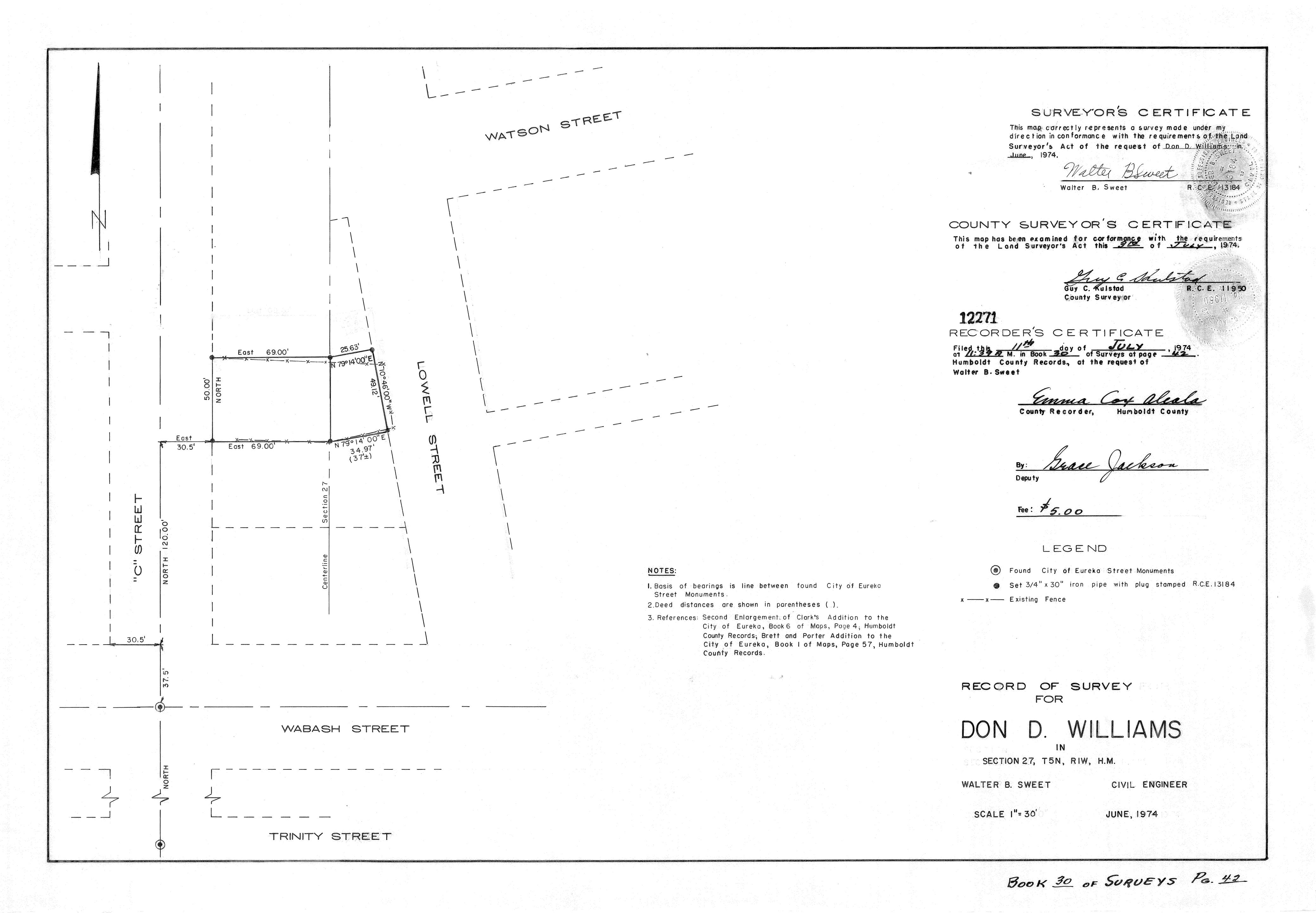 Book 30 Page 42 of Map Type RS