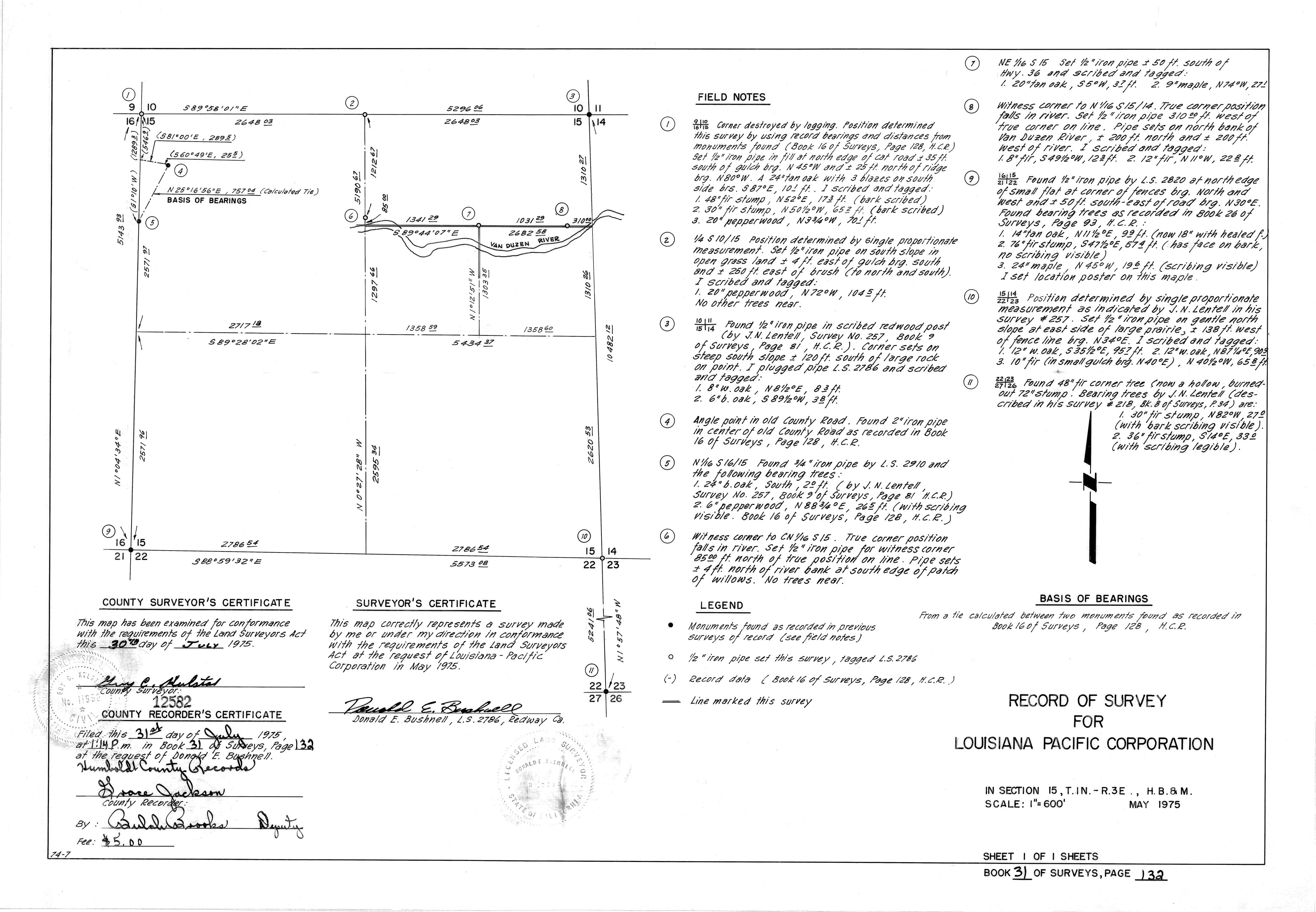 Book 31 Page 132 of Map Type RS