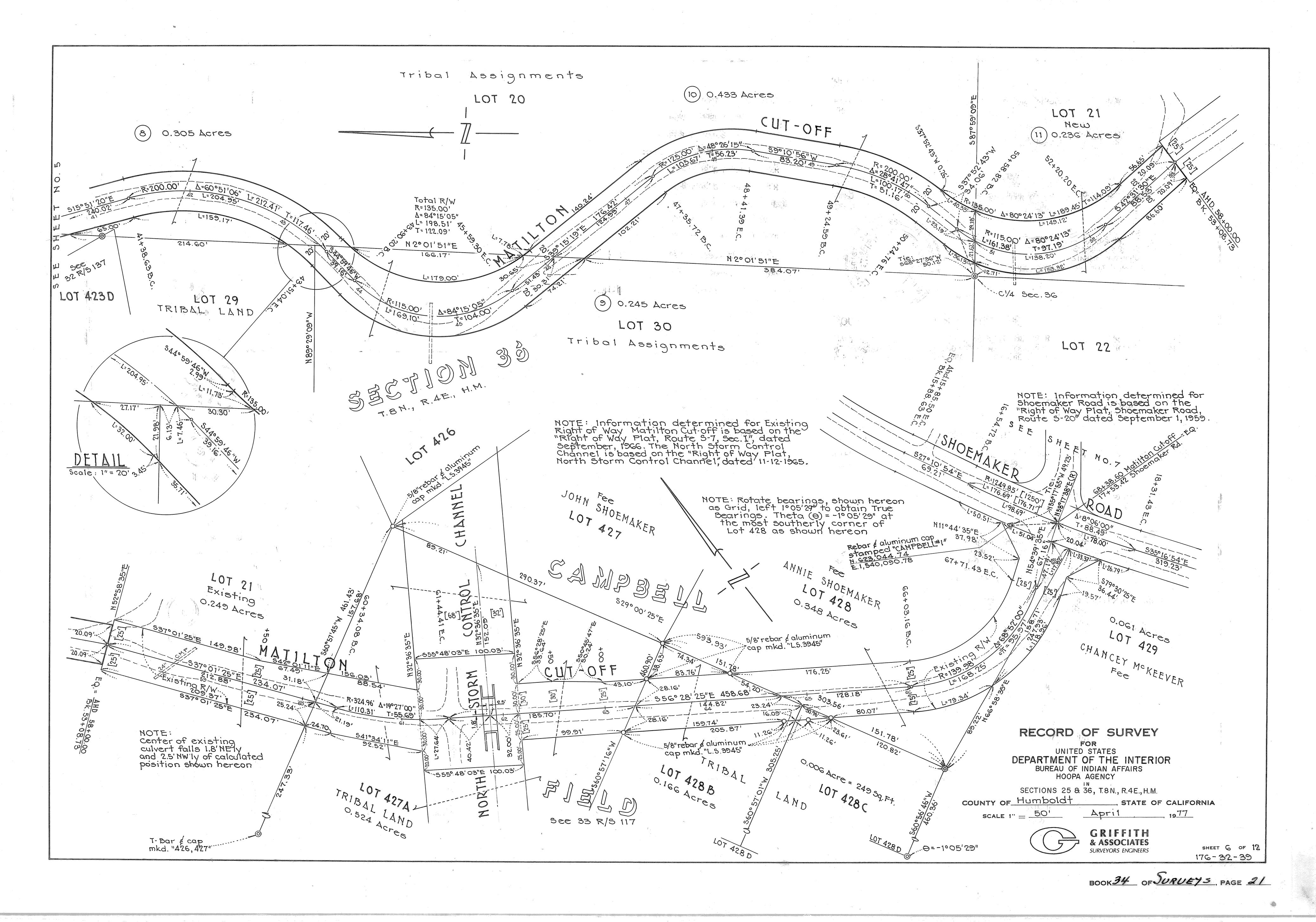 Book 34 Page 21 of Map Type RS