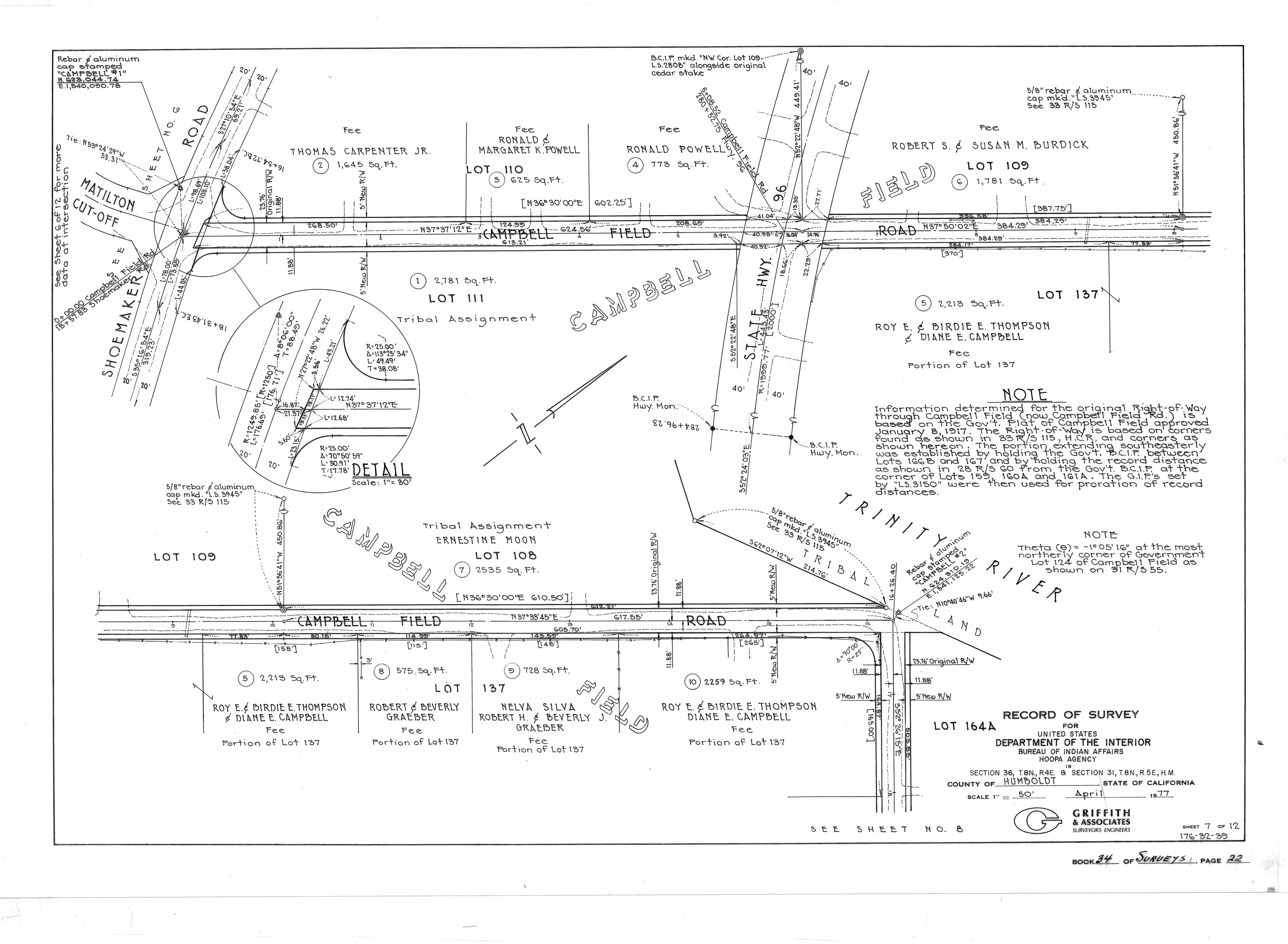 Book 34 Page 22 of Map Type RS