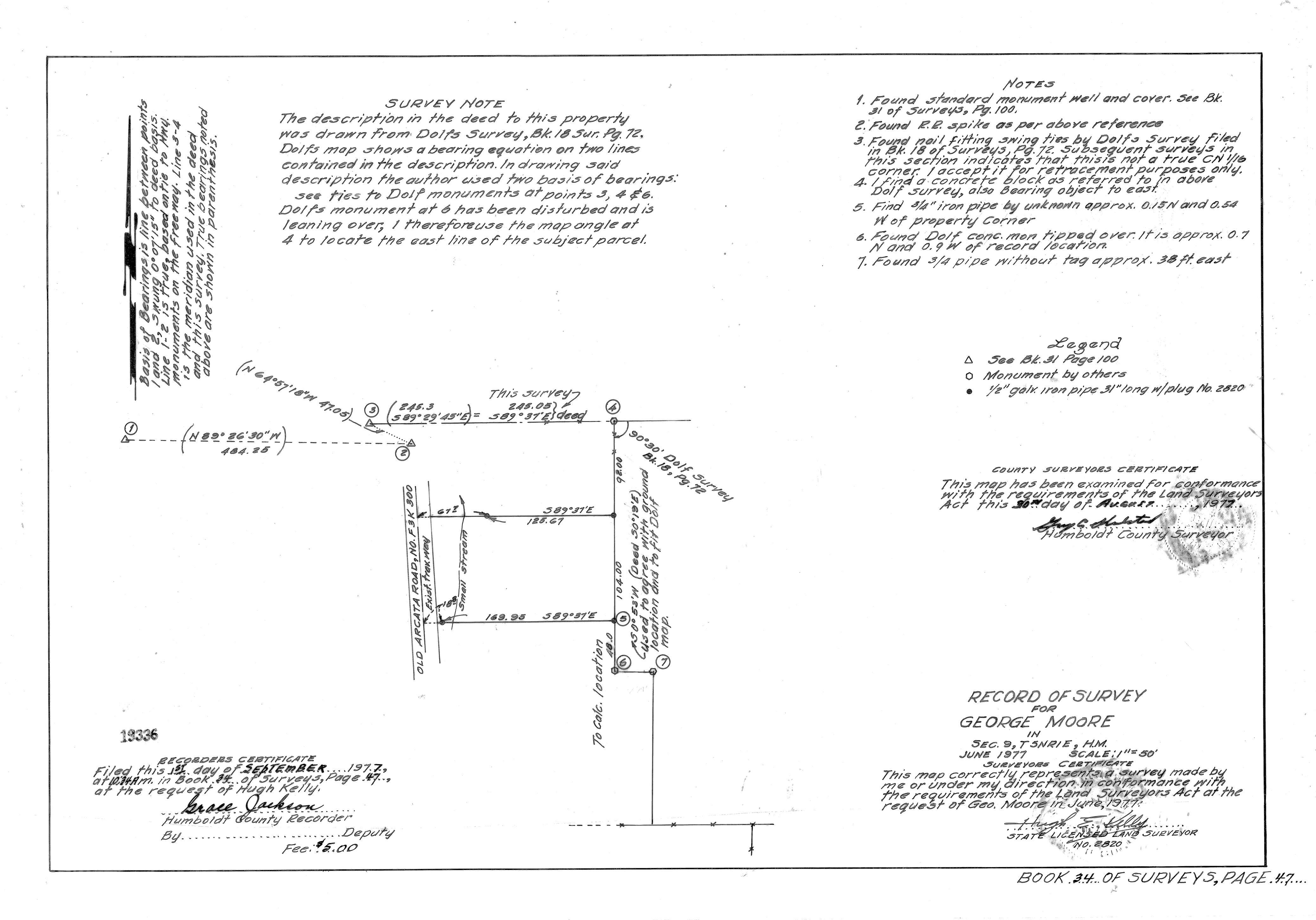 Book 34 Page 47 of Map Type RS