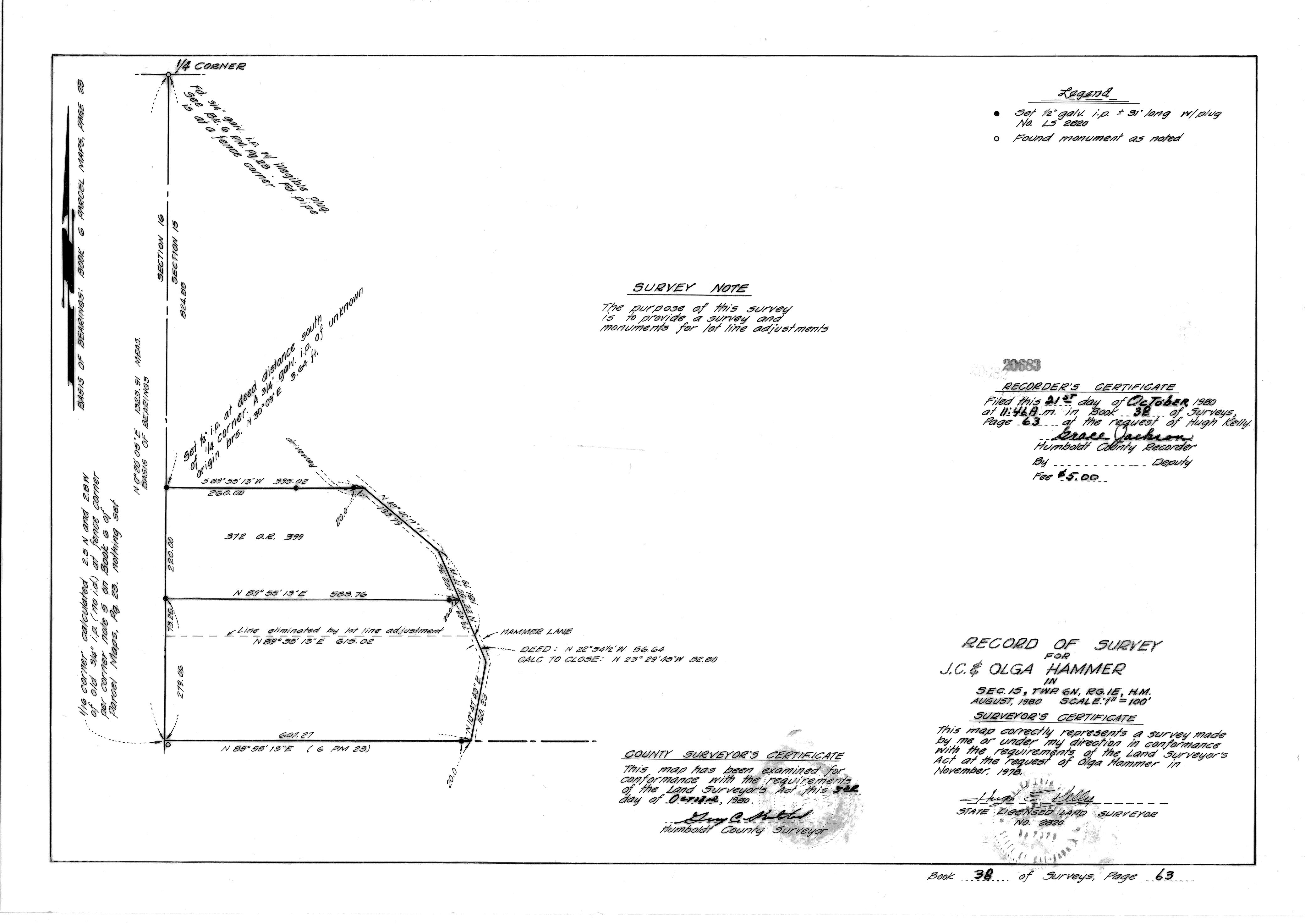 Book 38 Page 63 of Map Type RS