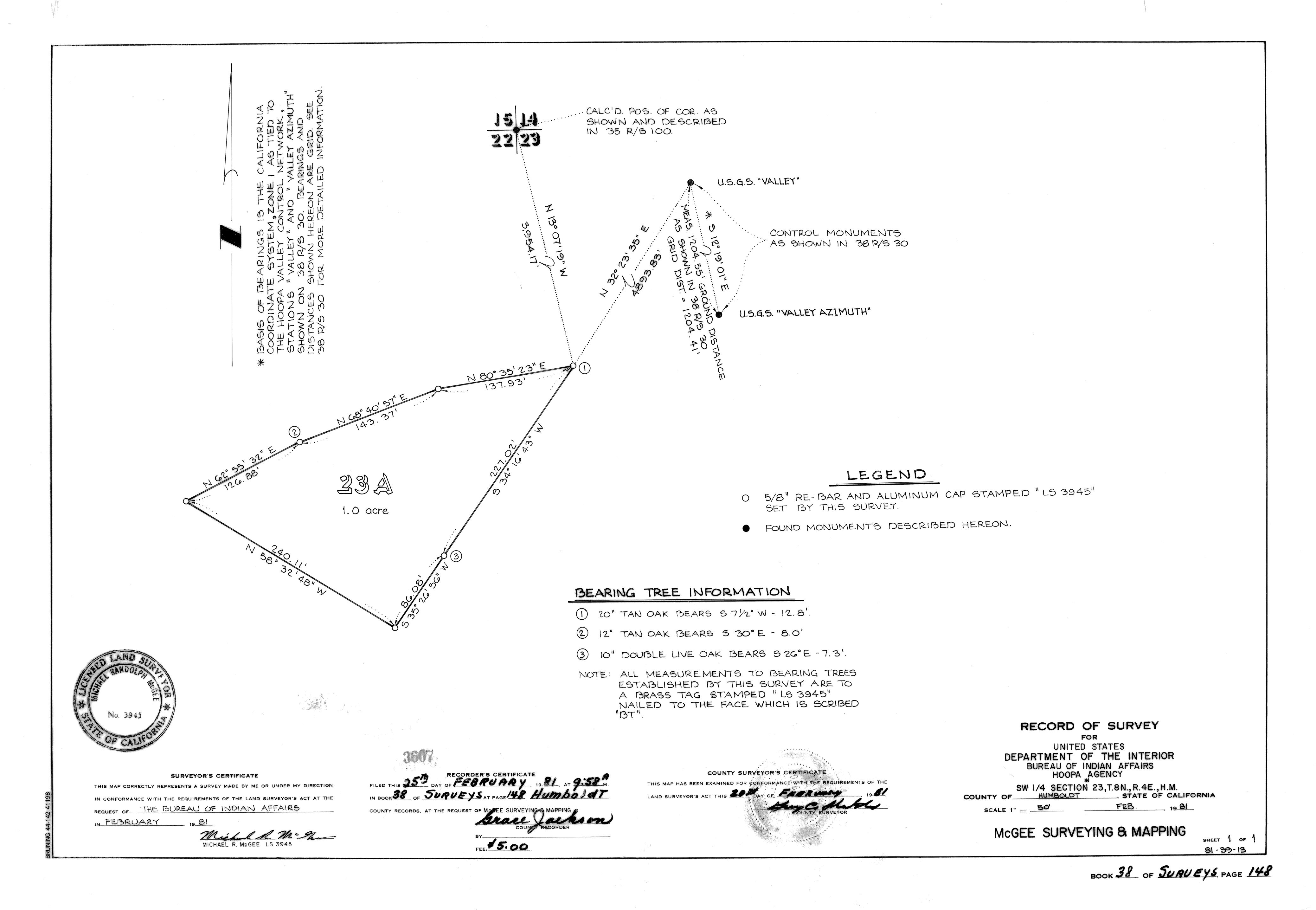 Book 38 Page 148 of Map Type RS