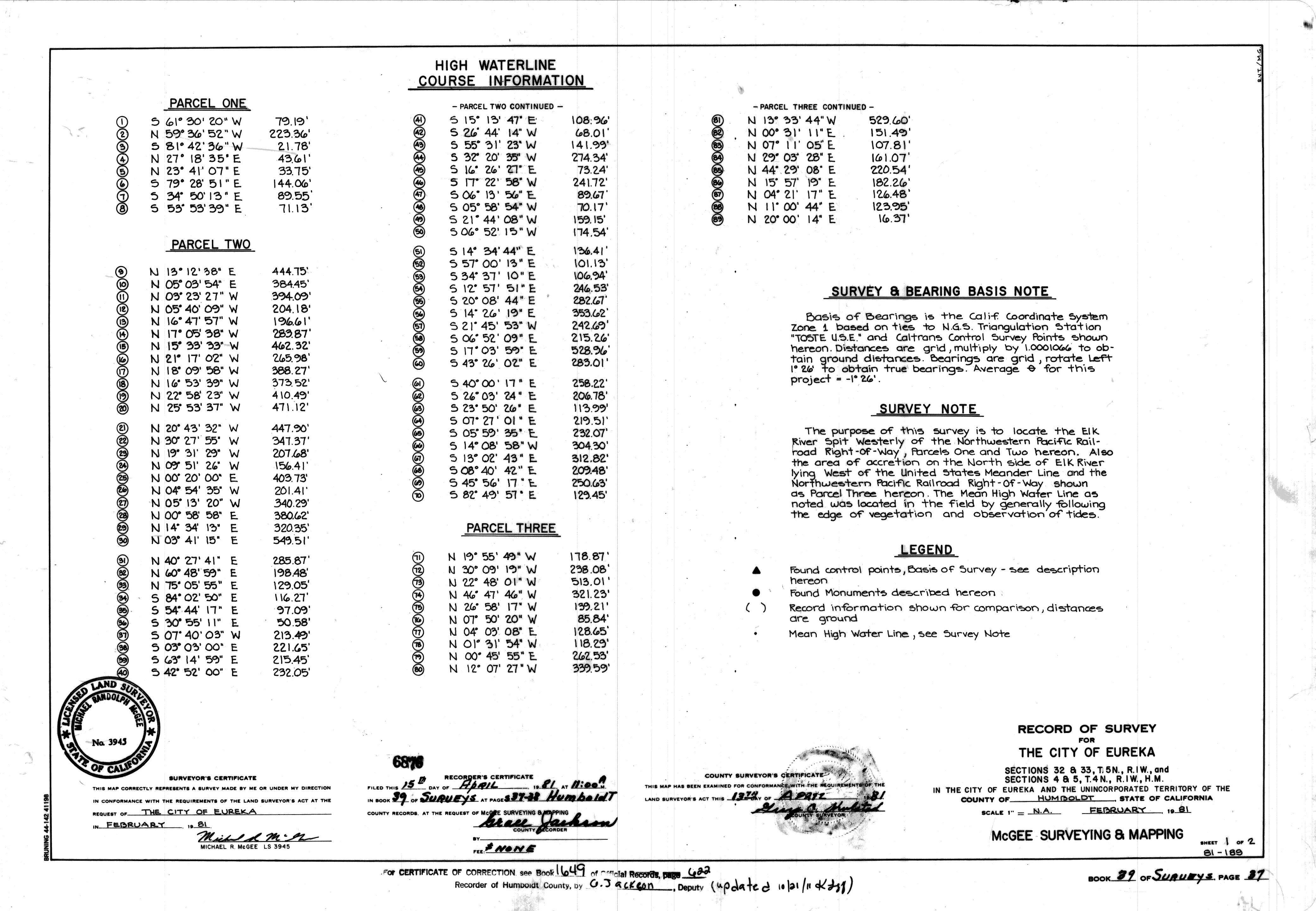 Book 39 Page 37 of Map Type RS