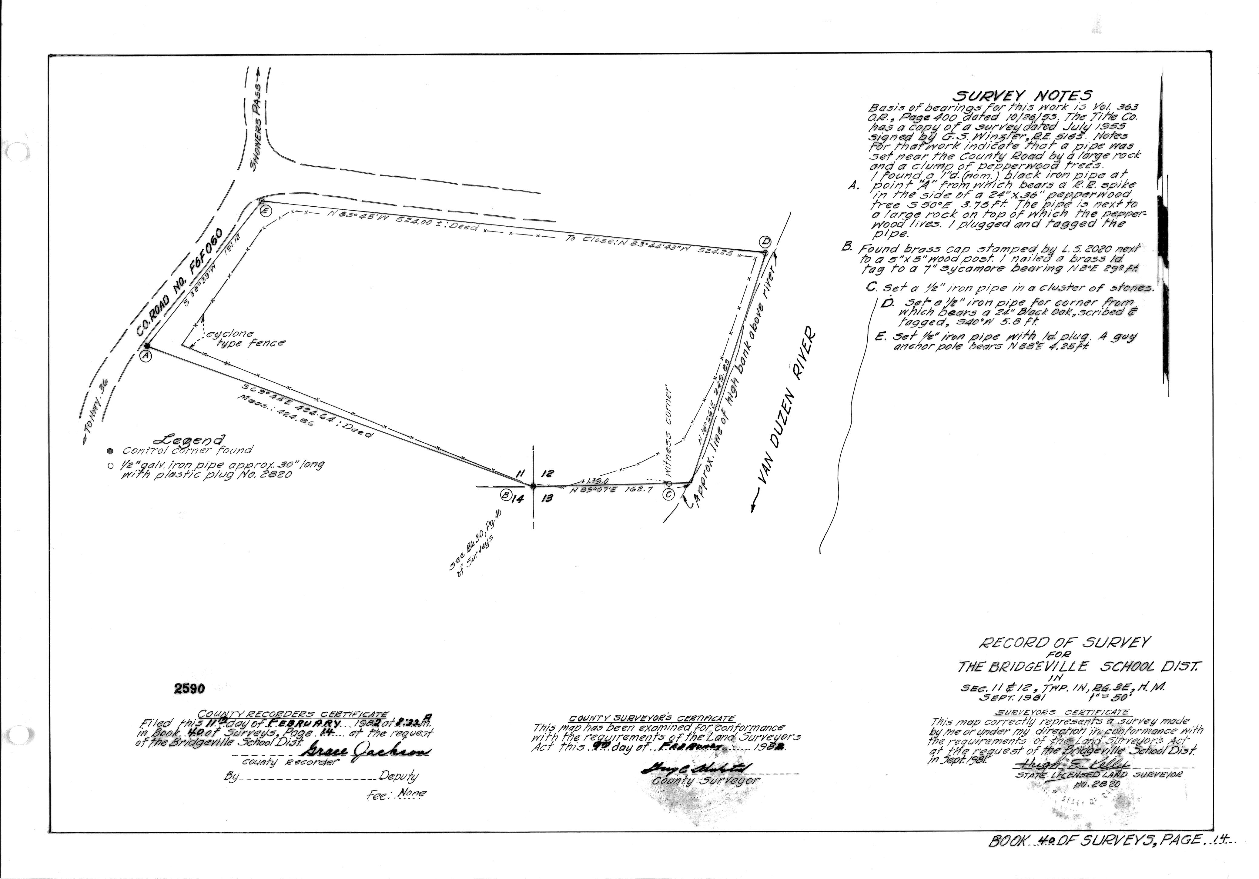 Book 40 Page 14 of Map Type RS